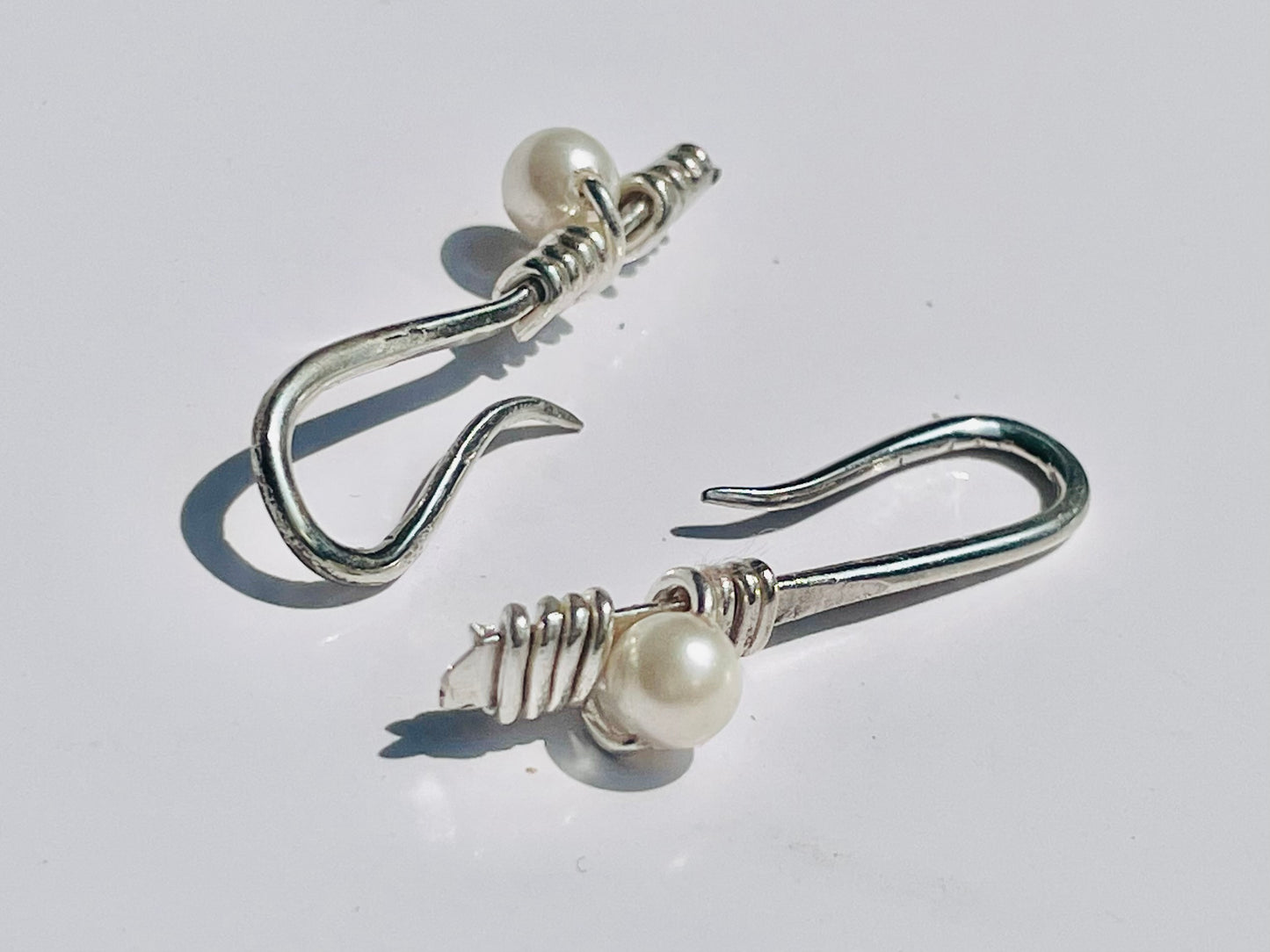 Earrings, Studs, Silver Earrings, Pearl Earrings, Wire Hoop Earrings, Gemstone Earrings, Silver Hoop Earrings, 925 Silver Handmade Earrings