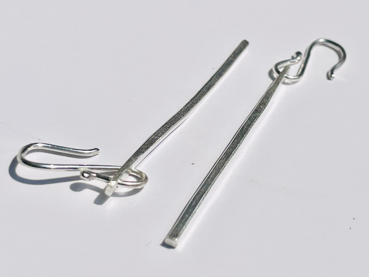 Bar Earrings, 925 Sterling Silver Earring, Dangle Earrings, Line Earring, Gift For Her, Bohomian Jewelry, Handmade Jewelry, Silver Jewelry