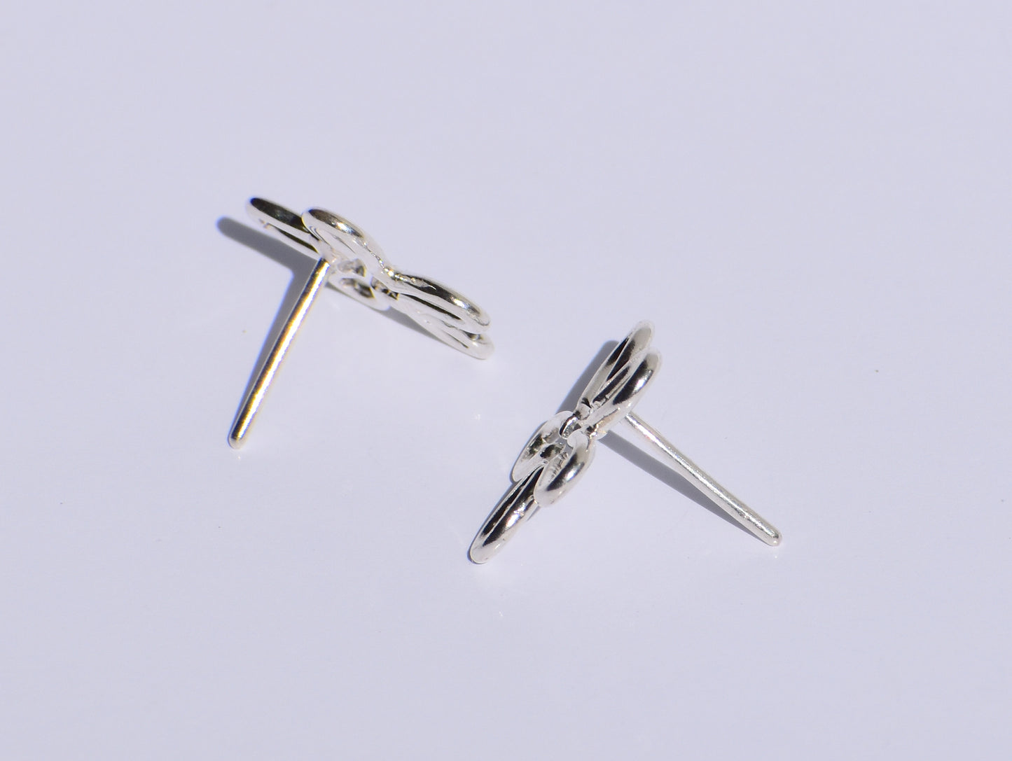 Silver Flower Earrings, Silver Wire Earring, 925 Silver Studs Earrings, Handmade Jewelry, Minimalist Jewelry, Women Accessories, Silver Gift