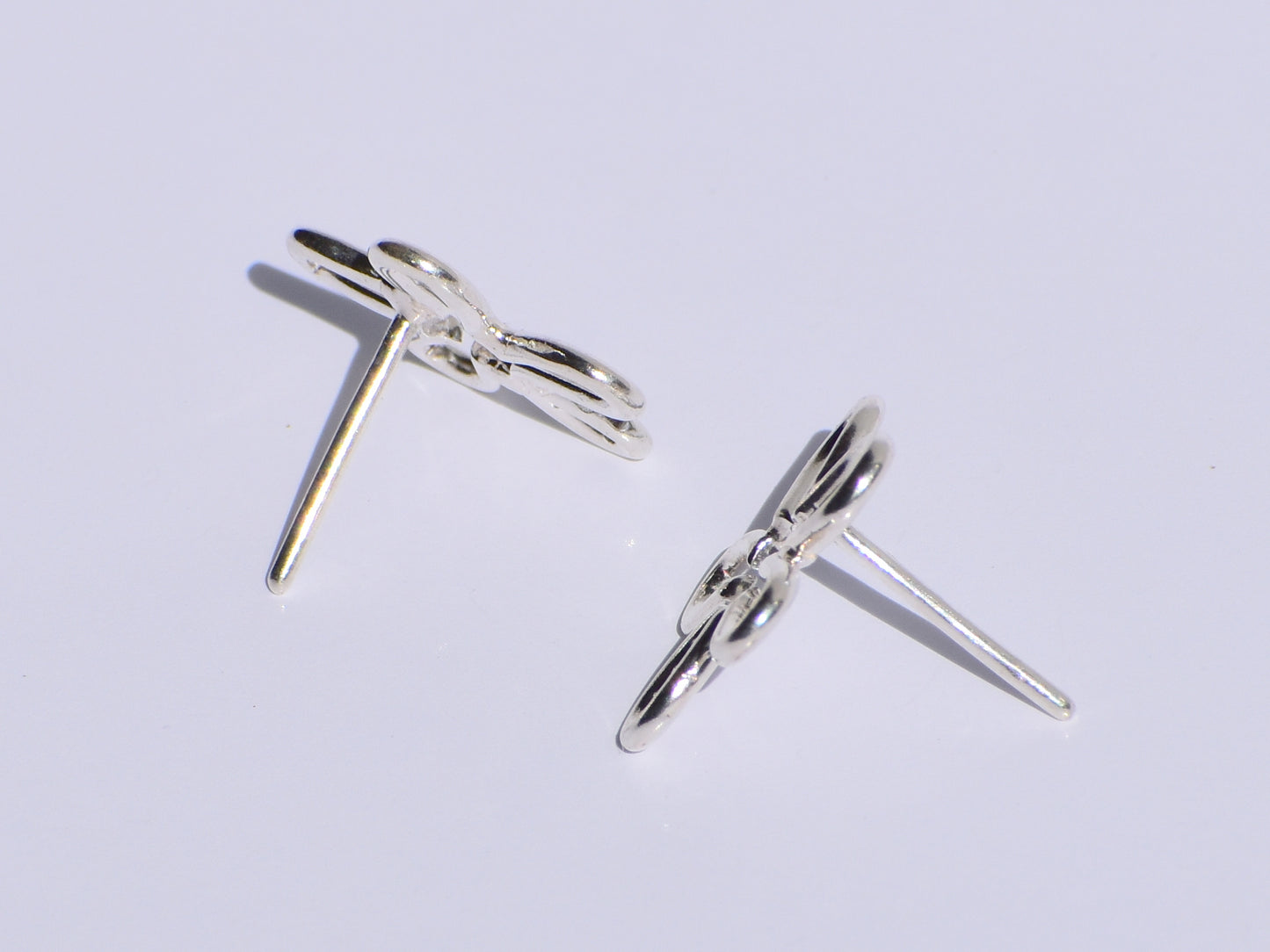 Silver Flower Earrings, Silver Wire Earring, 925 Silver Studs Earrings, Handmade Jewelry, Minimalist Jewelry, Women Accessories, Silver Gift