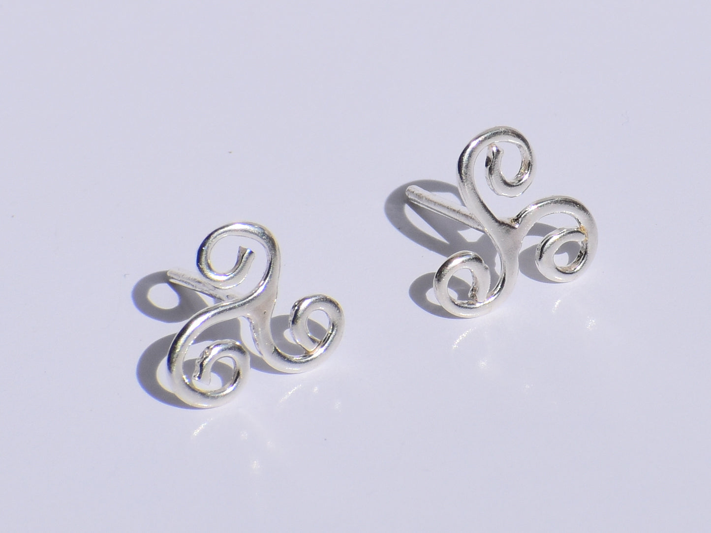 Spiral Earrings Studs, Silver Earrings Studs, Handmade Studs Earrings, Women Accessories, Party Wear Studs, Anniversary Gift, Gift For Women
