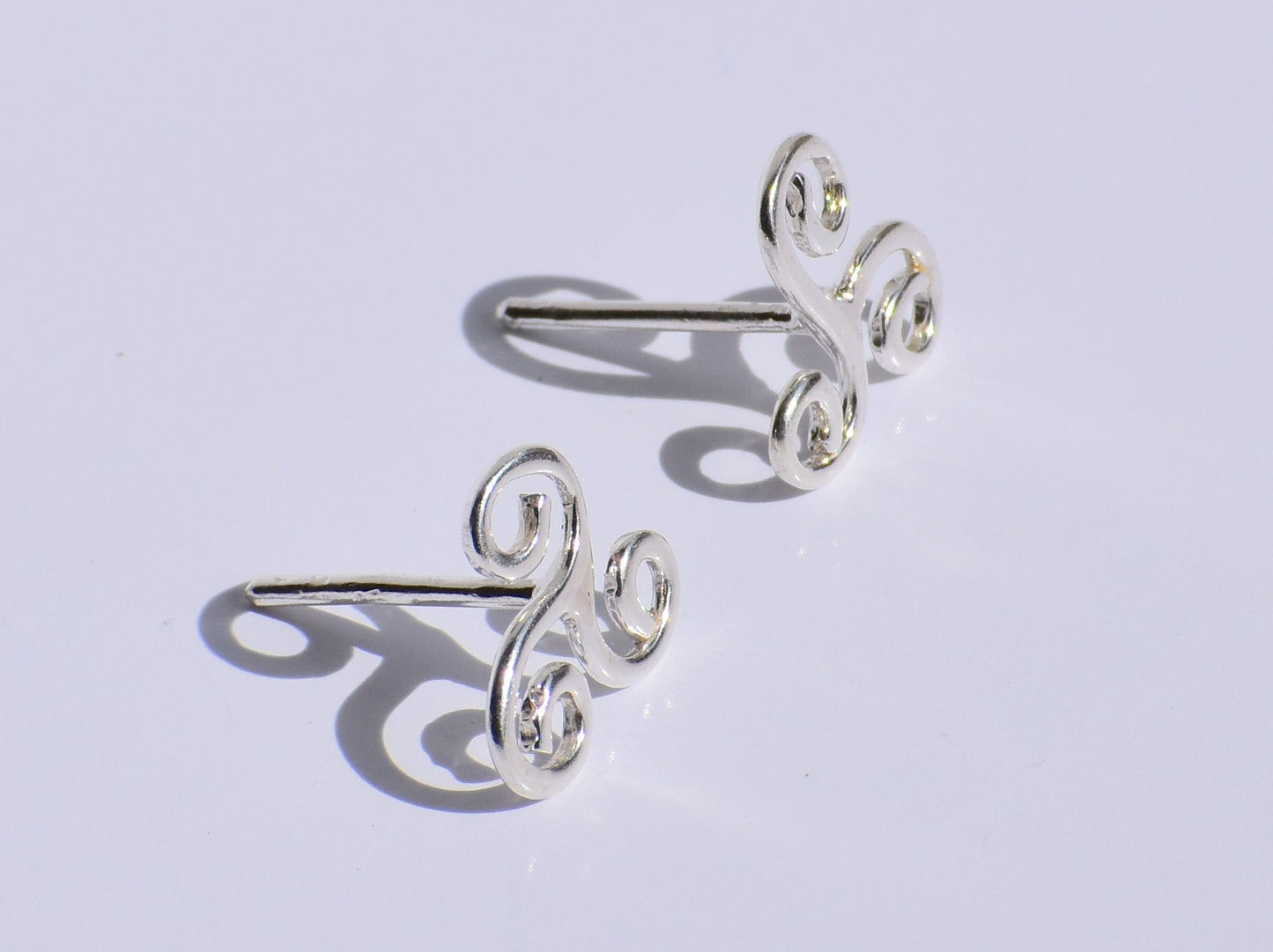 Spiral Earrings Studs, Silver Earrings Studs, Handmade Studs Earrings, Women Accessories, Party Wear Studs, Anniversary Gift, Gift For Women