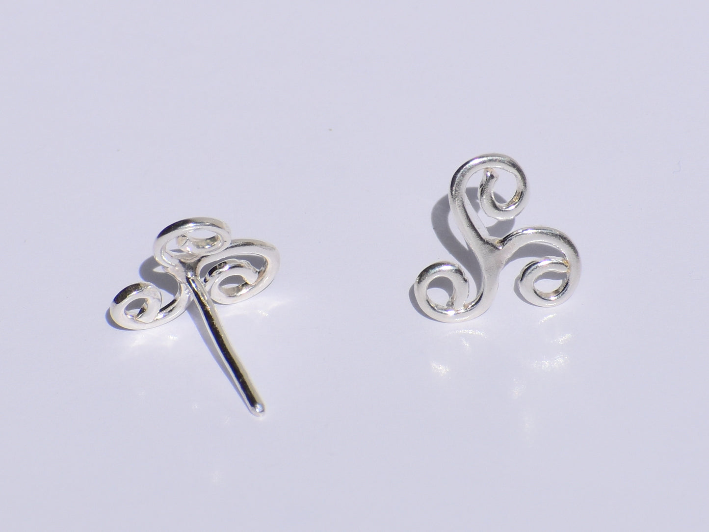 Spiral Earrings Studs, Silver Earrings Studs, Handmade Studs Earrings, Women Accessories, Party Wear Studs, Anniversary Gift, Gift For Women