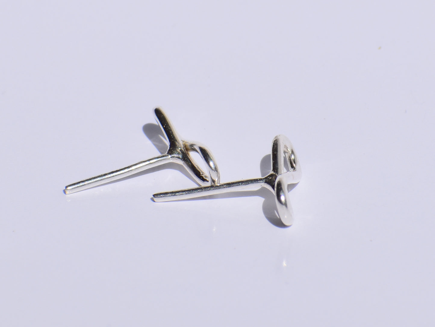 Infinity Studs Earrings, 925 Sterling Silver Studs Earrings, Handmade Earrings, Minimalist Studs Earrings, Wedding Gift, Geometric Earrings