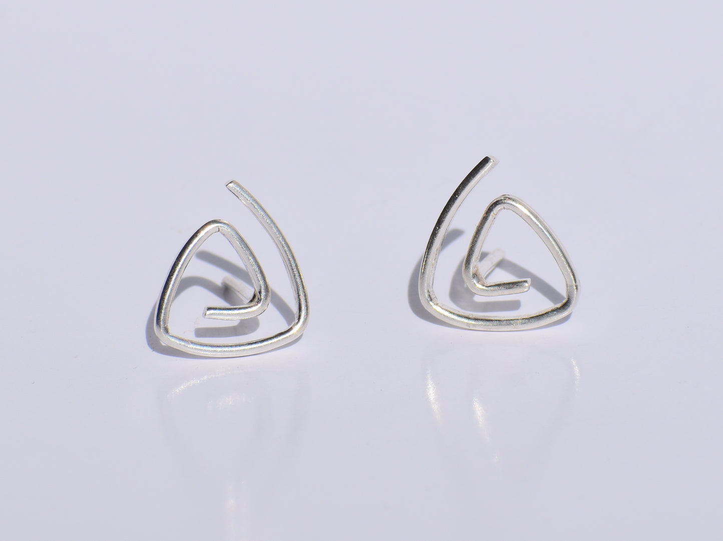 Silver Spiral Studs Earrings, 925 Sterling Silver Studs Earrings, Handmade Studs Earrings, Silver Jewelry, Statement Jewelry, Gift For Women