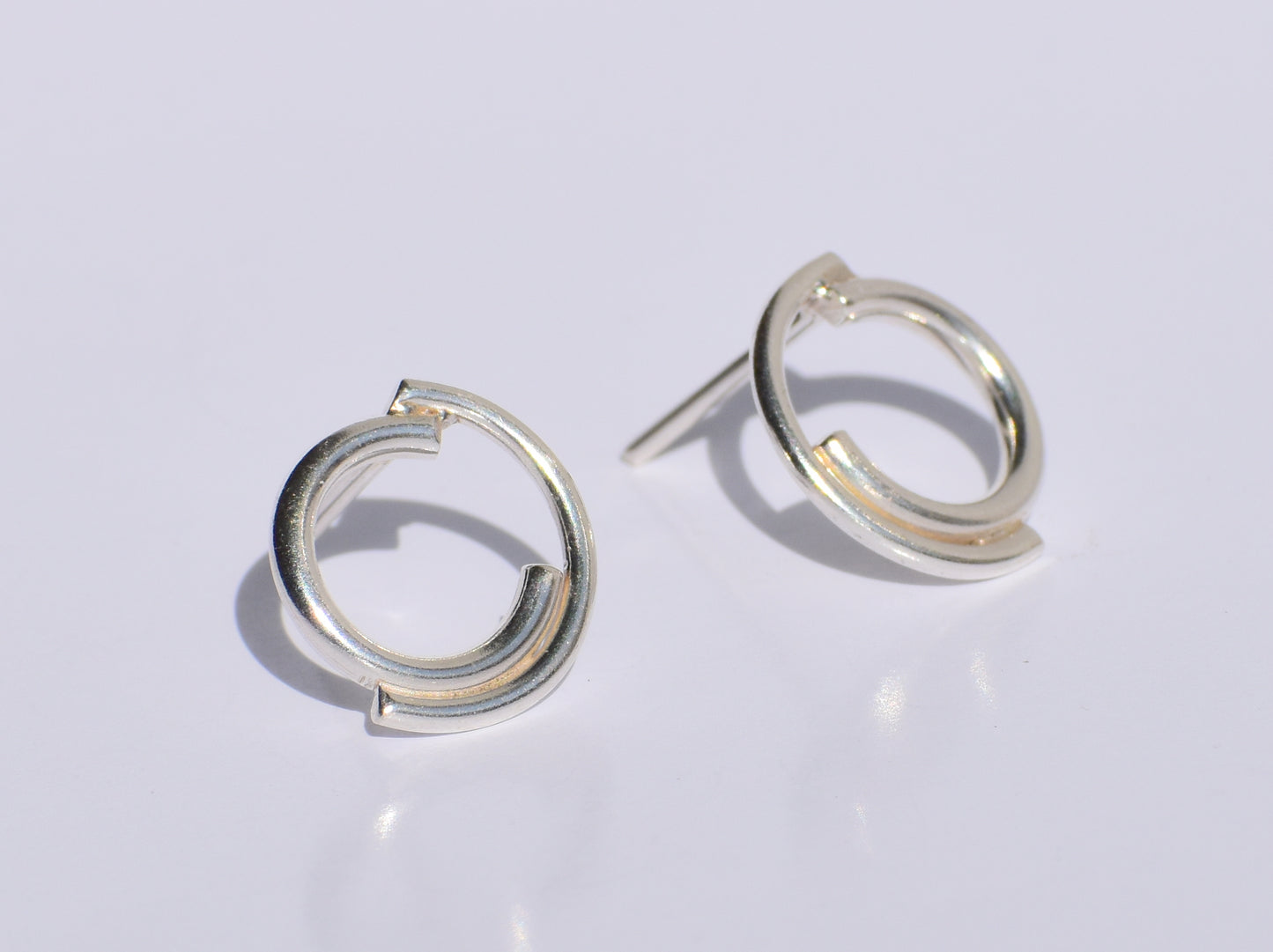 Silver Studs Earrings, Silver Geometric Studs Earrings, 925 Sterling Silver Studs Earrings, Easter's Gift, Women Accessories, Gift For Women