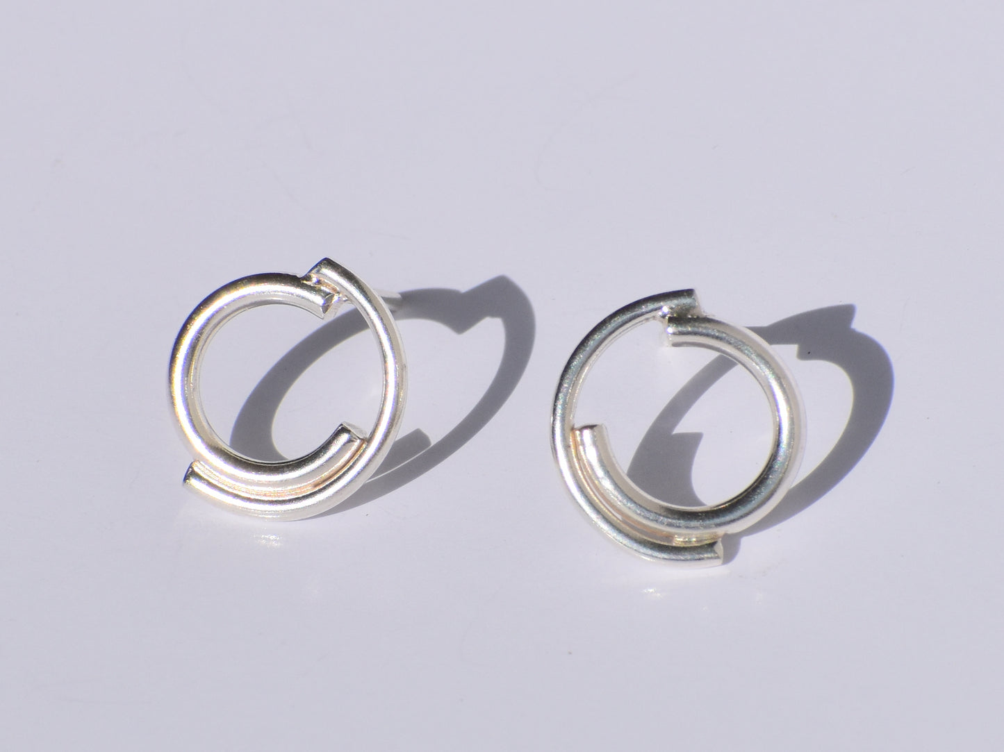 Silver Studs Earrings, Silver Geometric Studs Earrings, 925 Sterling Silver Studs Earrings, Easter's Gift, Women Accessories, Gift For Women