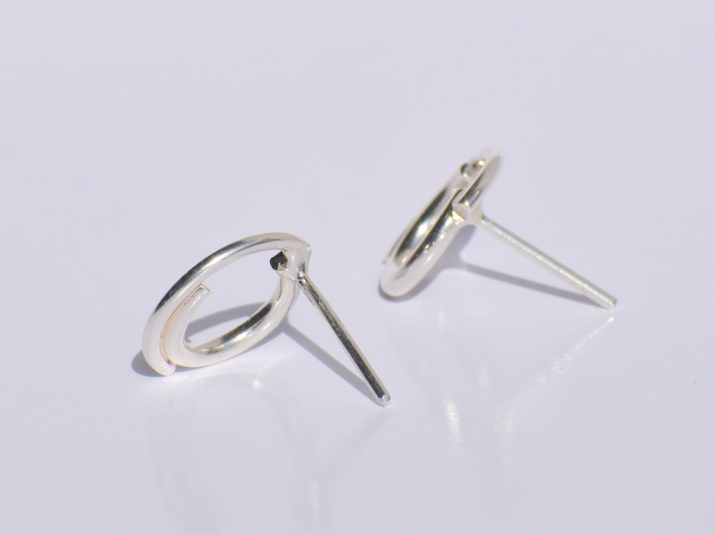 Silver Studs Earrings, Silver Geometric Studs Earrings, 925 Sterling Silver Studs Earrings, Easter's Gift, Women Accessories, Gift For Women