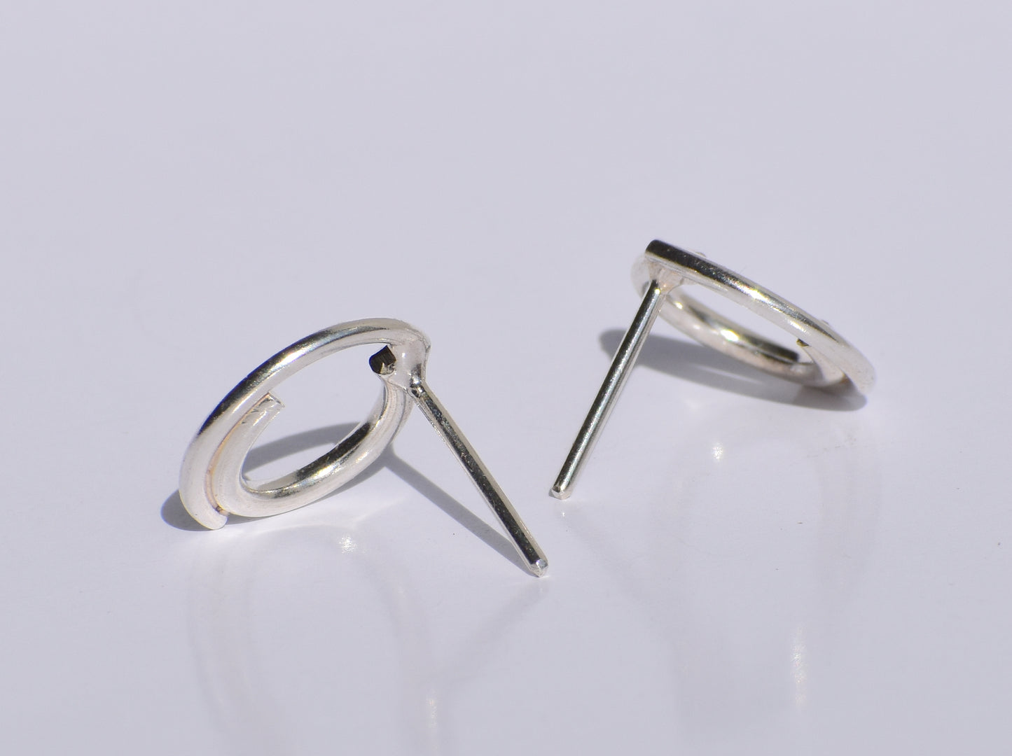 Silver Studs Earrings, Silver Geometric Studs Earrings, 925 Sterling Silver Studs Earrings, Easter's Gift, Women Accessories, Gift For Women