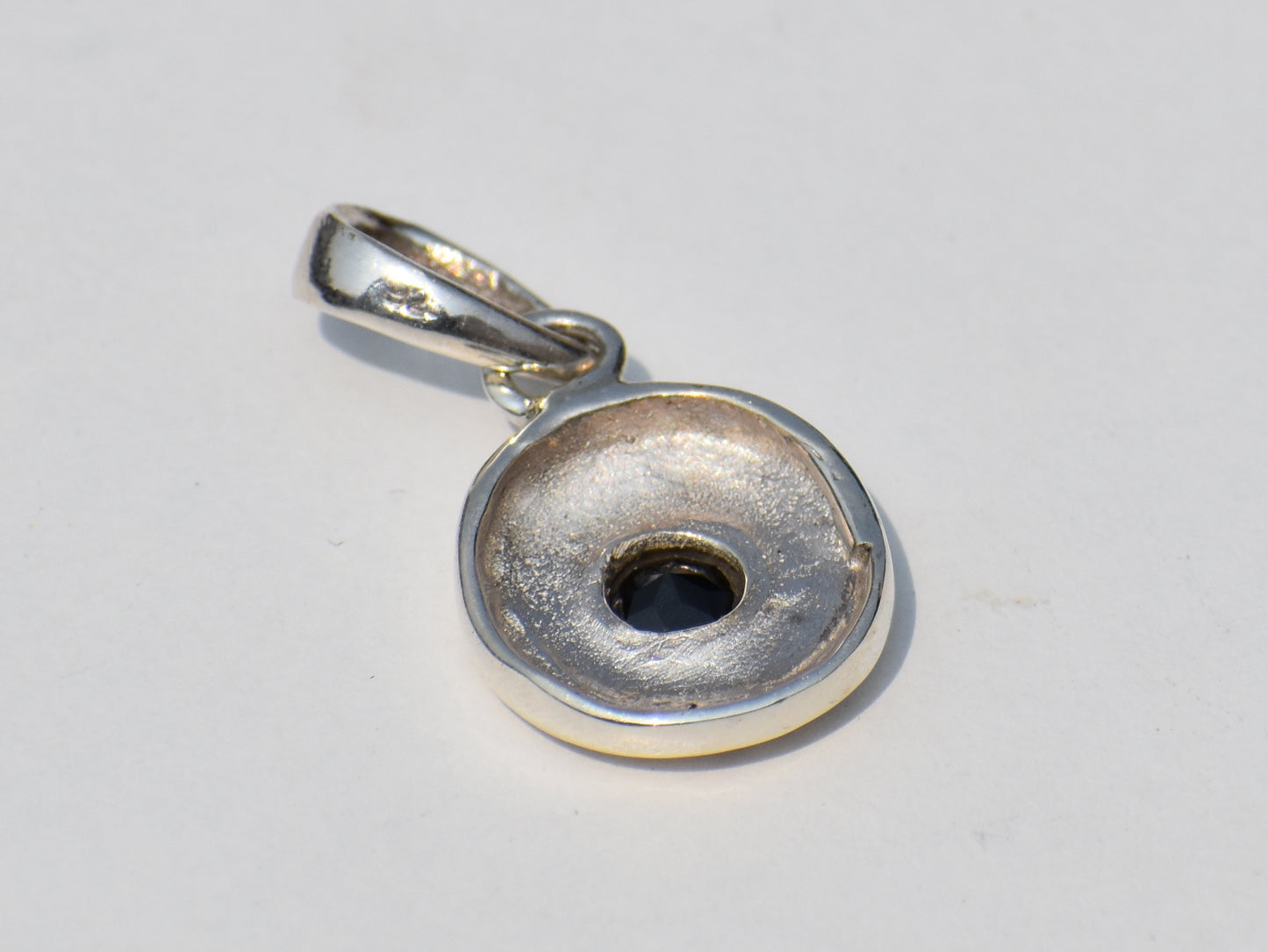 Black Onyx Pendant, Sterling Silver Pendant, Sun Style Pendant, Round Onyx, Bohemian Jewelry, Jewelry Pendant, Wedding Gift For her