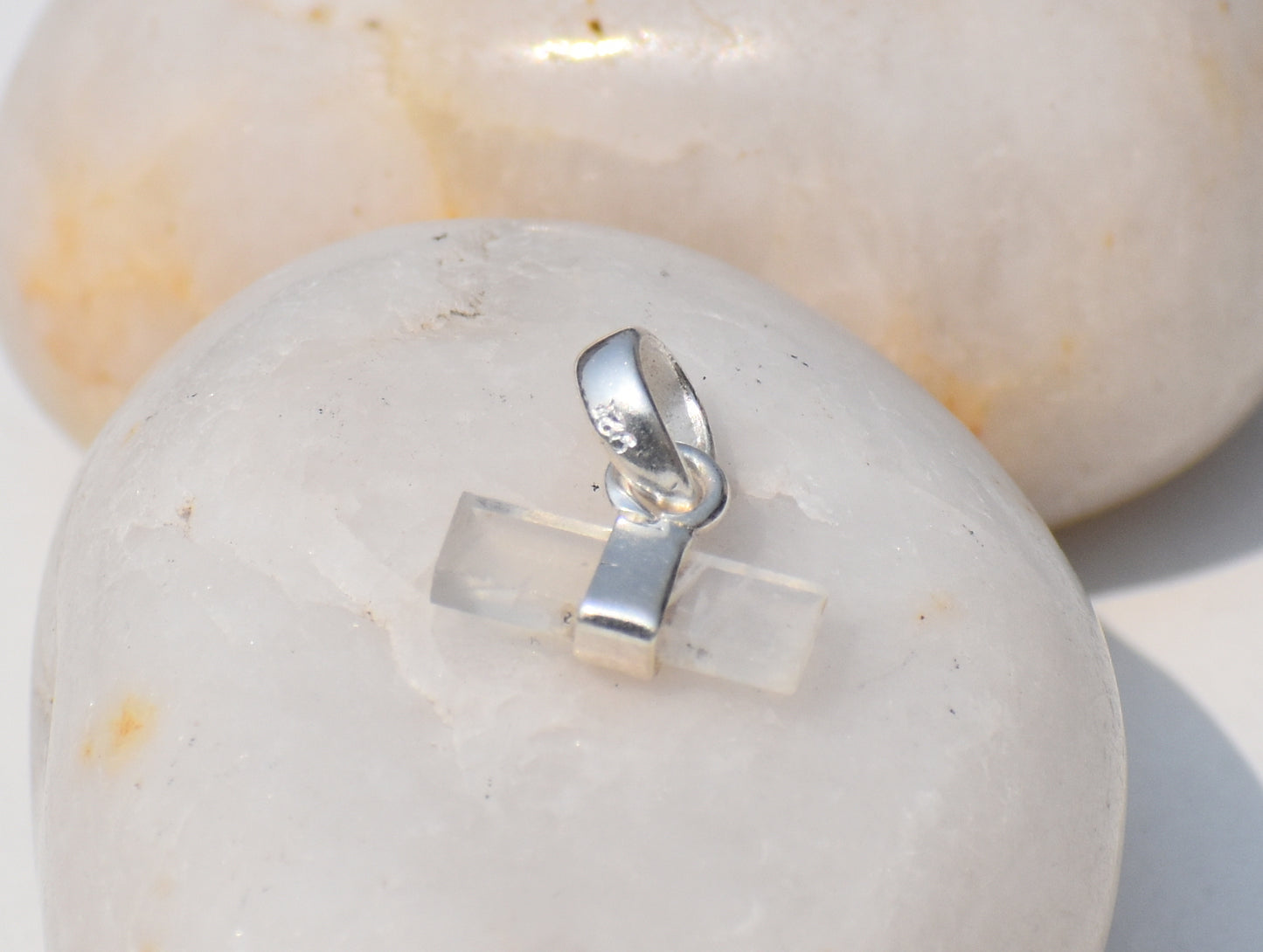 Moonstone Necklace, Rainbow Moonstone Pendant, June Birthstone Gift, Statement Necklace, Moonstone Pendant, 925 silver Pendant, Women's Gift