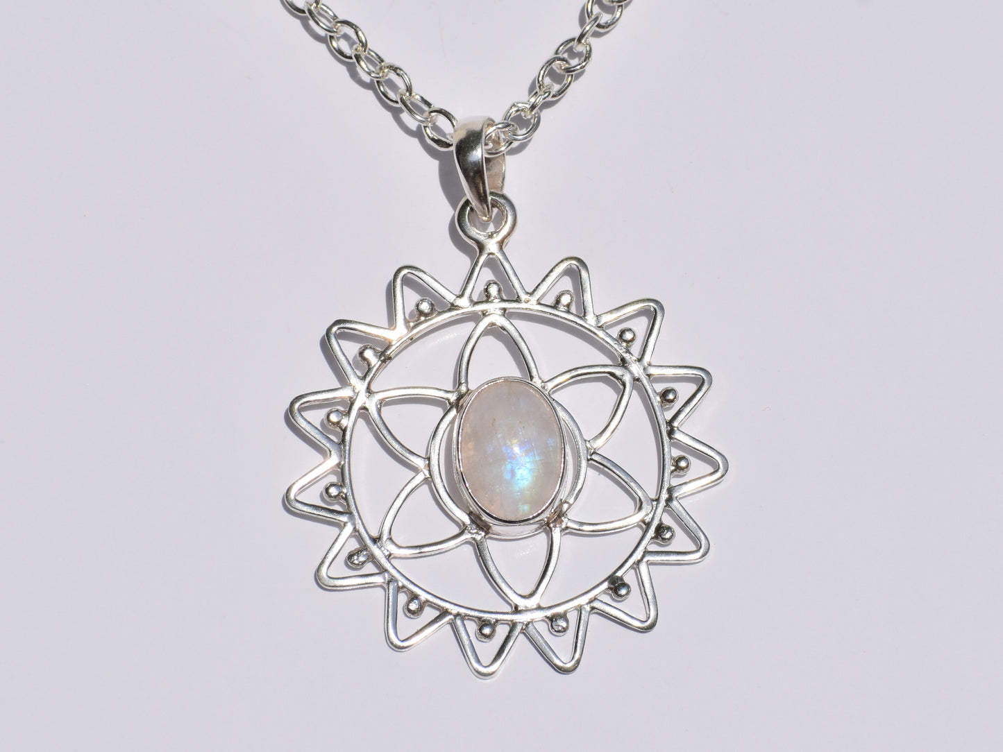 Moonstone Pendant, 925 Sterling Silver Pendant, Handmade Pendant, Healing Gemstone, Solitaire Jewelry, Women Accessory, 925 Silver Necklace