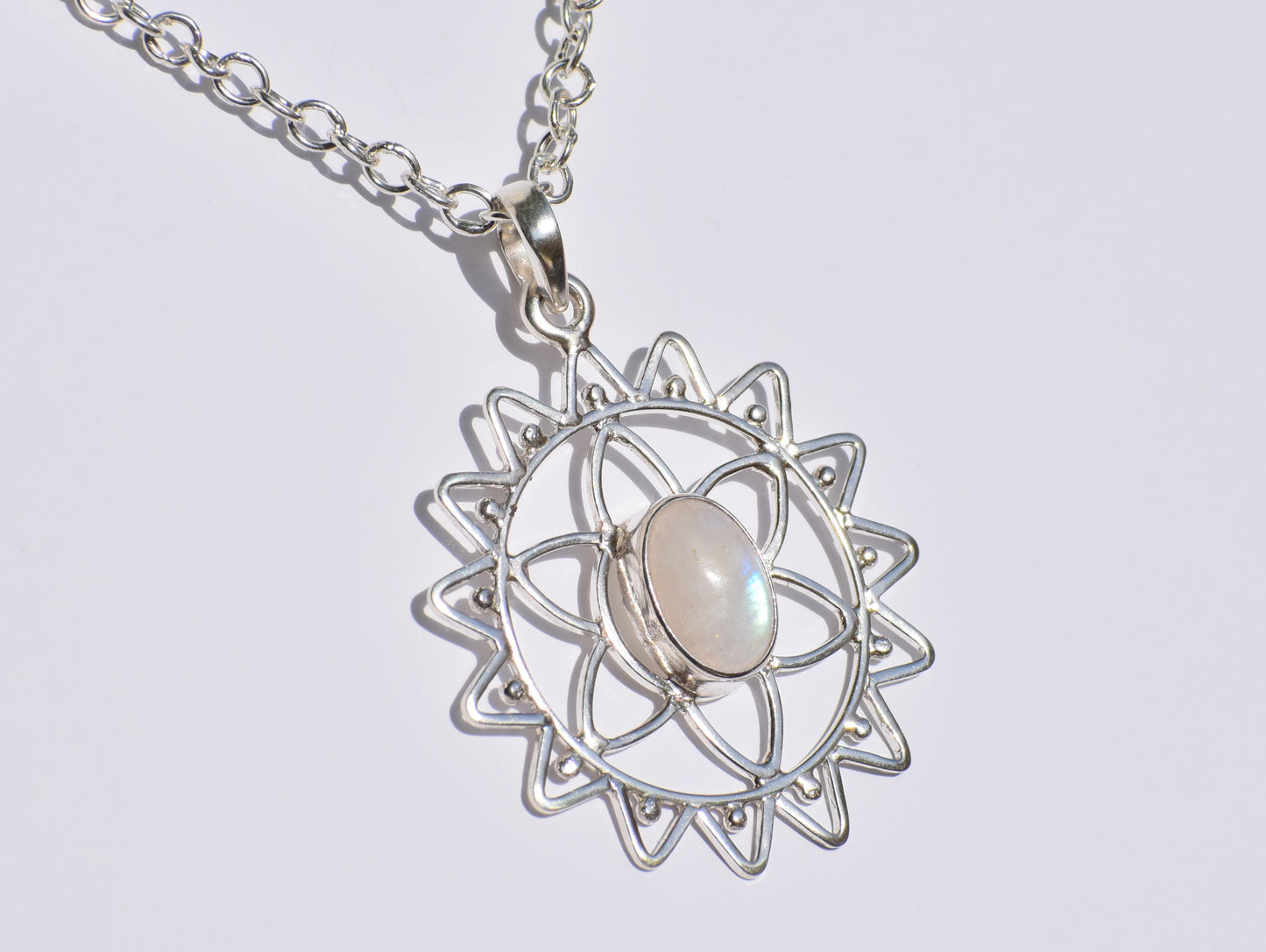 Moonstone Pendant, 925 Sterling Silver Pendant, Handmade Pendant, Healing Gemstone, Solitaire Jewelry, Women Accessory, 925 Silver Necklace
