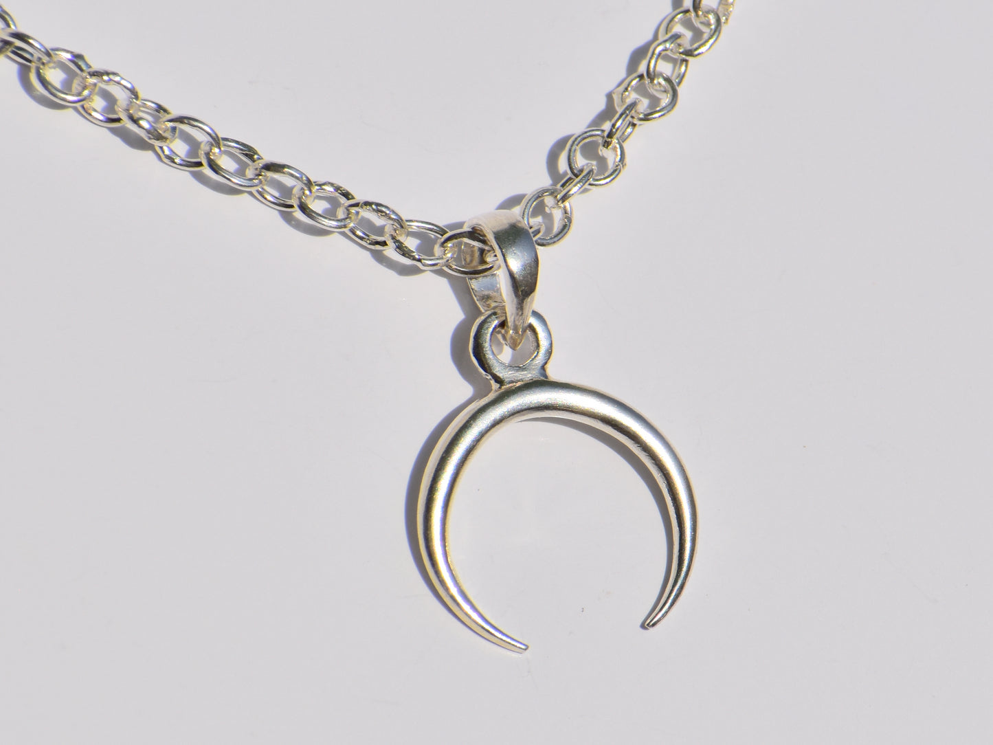 Crescent Moon Pendant, 925 Sterling Silver Pendant, Celestial Jewelry, Wedding Pendant, Unisex Pendant, Womens Pendant, Minimalist Pendant