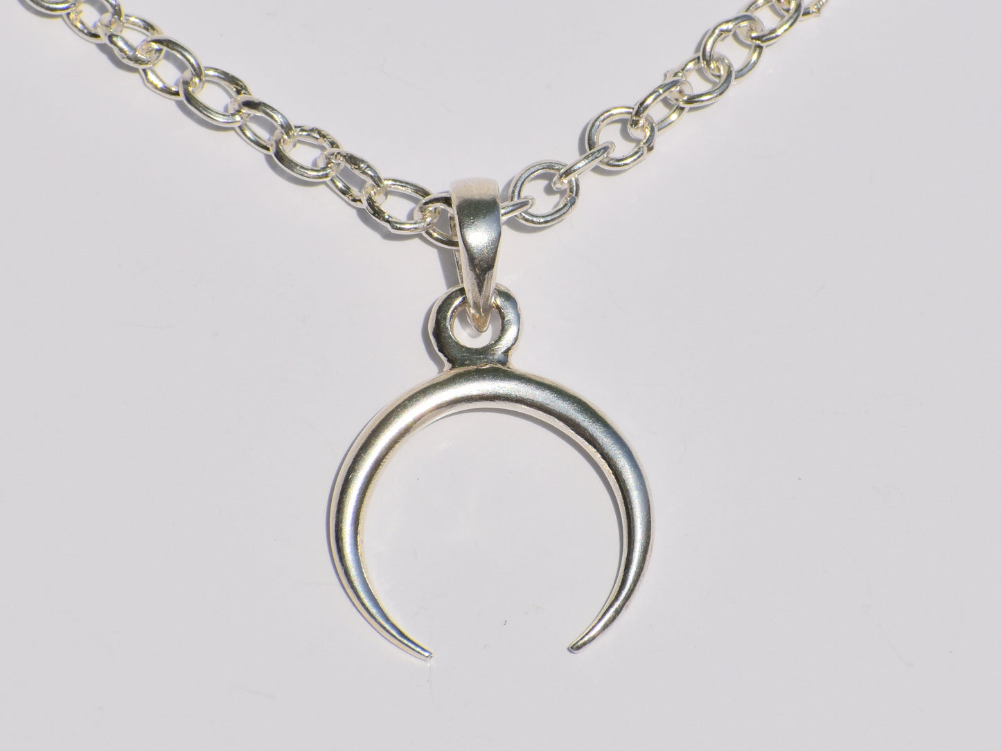 Crescent Moon Pendant, 925 Sterling Silver Pendant, Celestial Jewelry, Wedding Pendant, Unisex Pendant, Womens Pendant, Minimalist Pendant