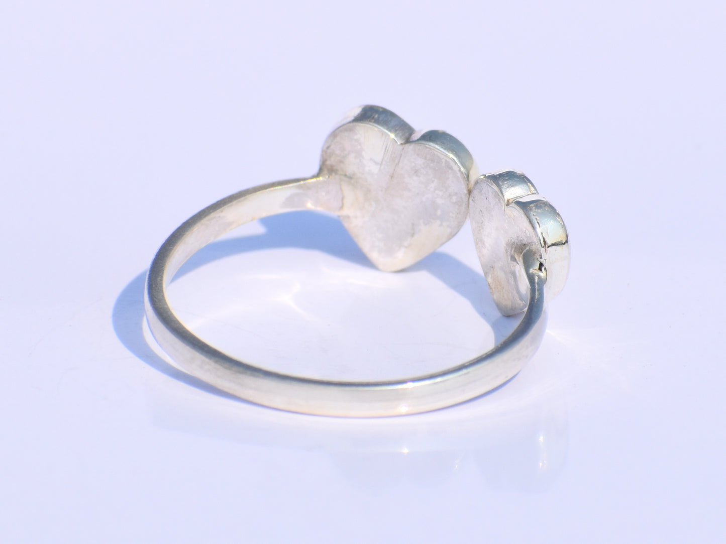 Entwine Silver Heart Ring – Handmade 925 Sterling Silver