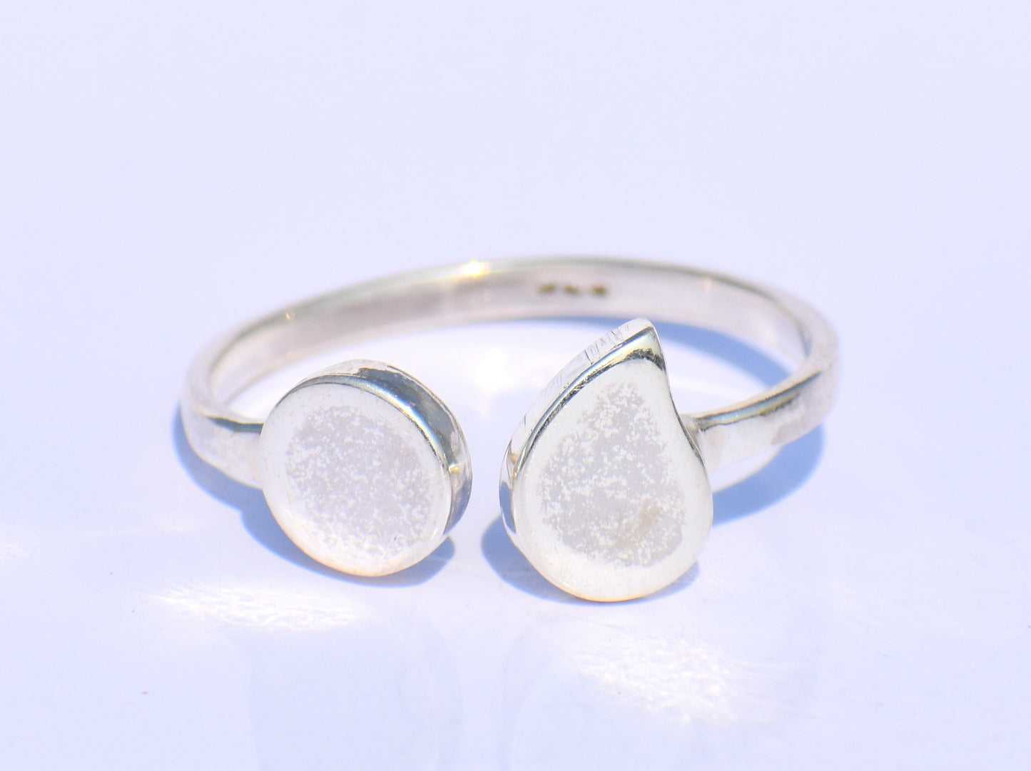 Continuum Silver Semicolon Ring – Handmade 925 Sterling Silver