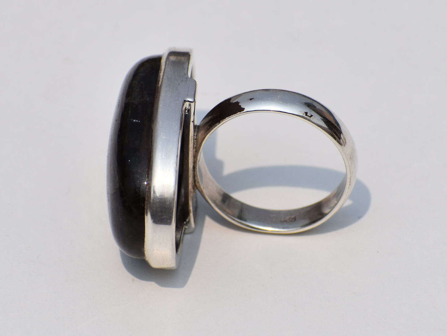 Labradorite Sterling Silver Ring – Handmade Blue Flash Gemstone Jewelry
