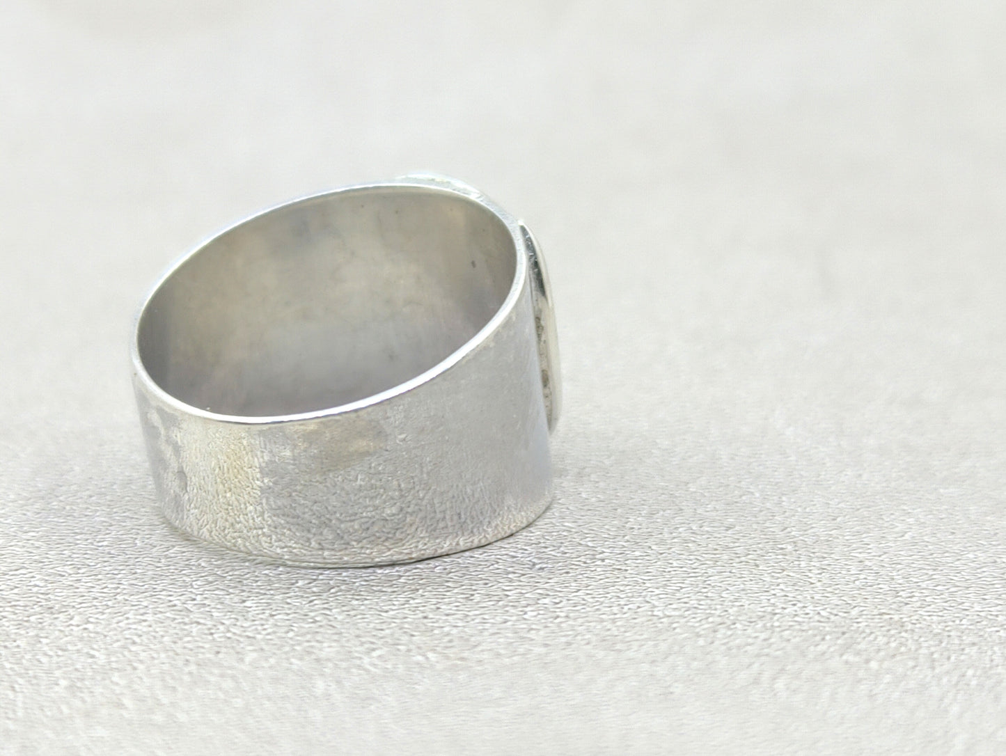 Spiral Sterling Silver Ring – Handmade Bohemian Meditation Band Ring