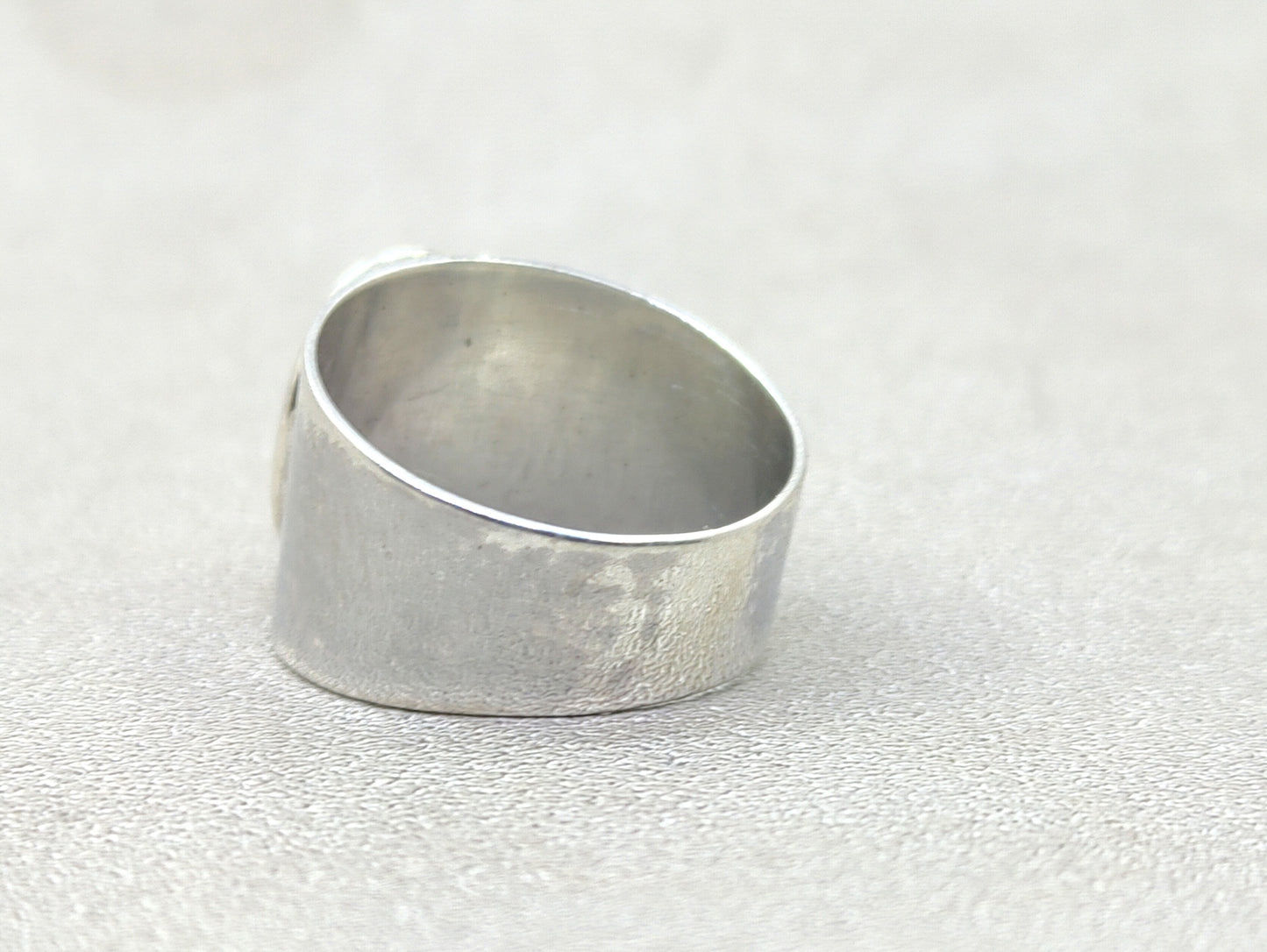 Spiral Sterling Silver Ring – Handmade Bohemian Meditation Band Ring