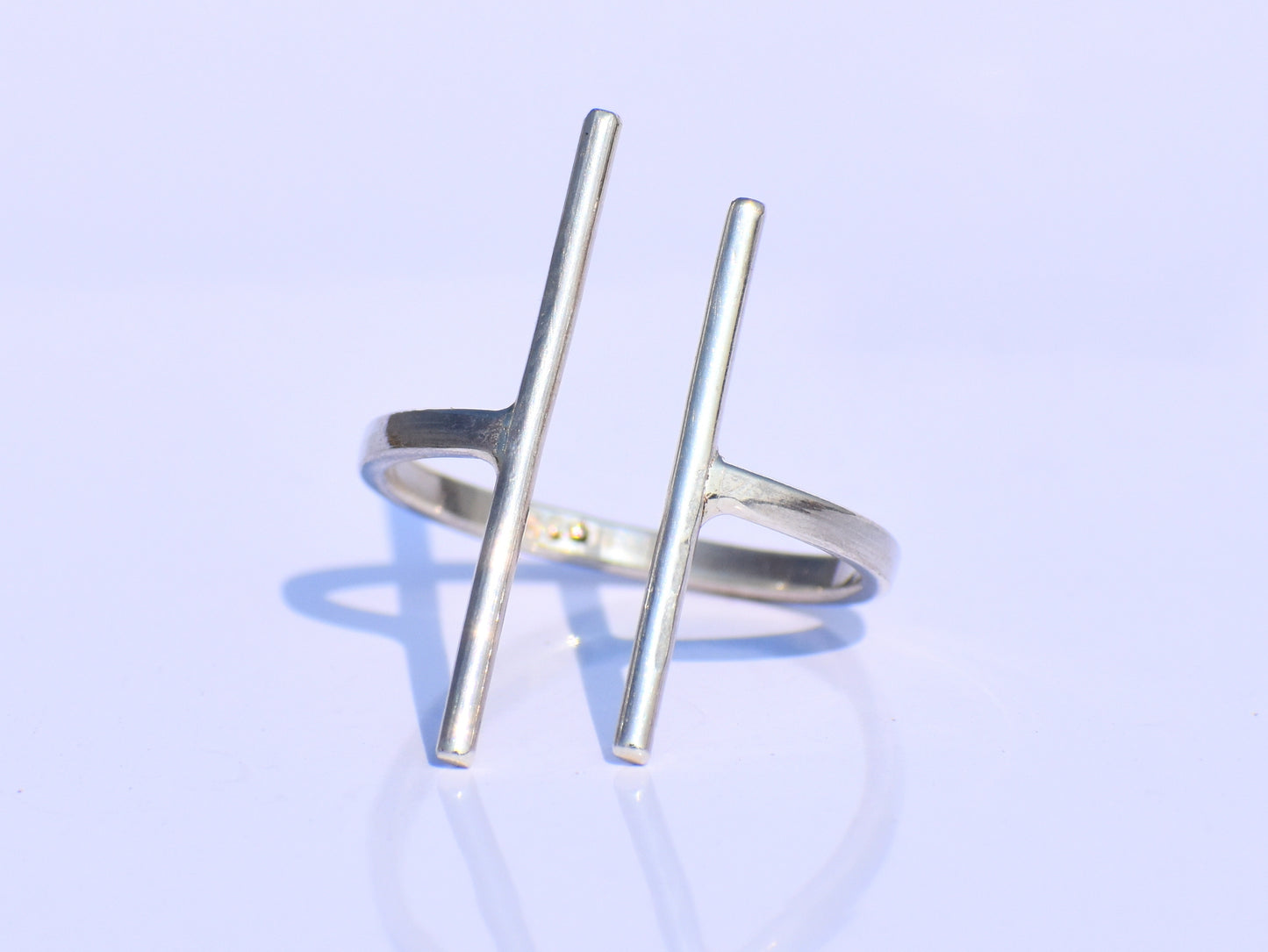 Minimalist Bar Ring – 925 Sterling Silver