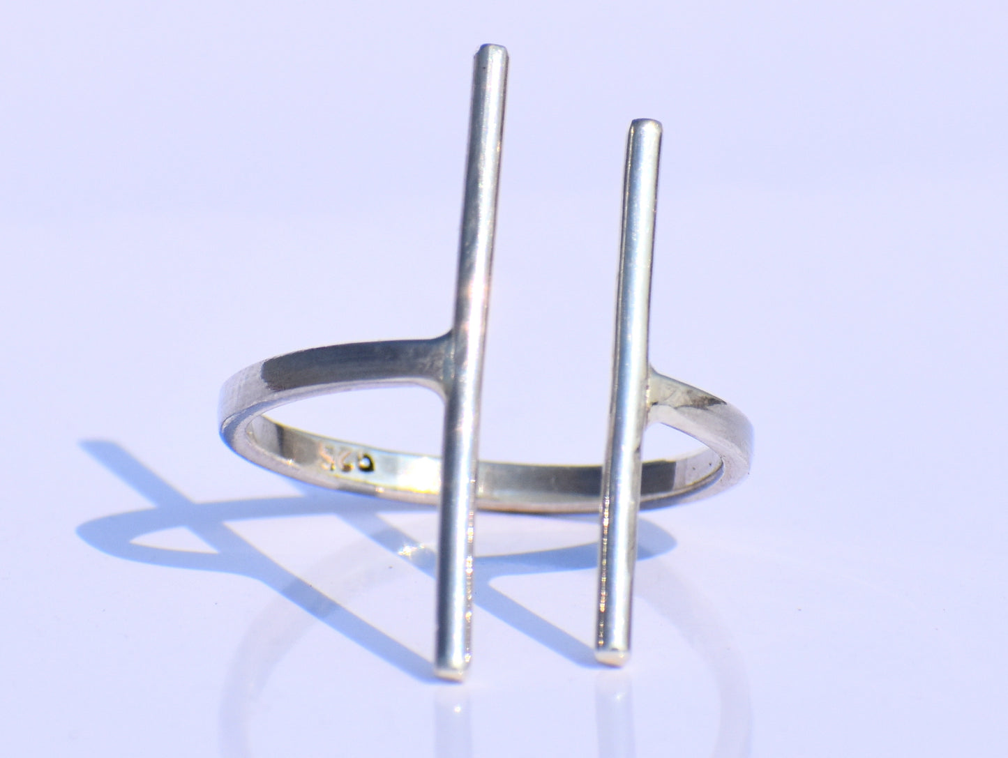 Minimalist Bar Ring – 925 Sterling Silver