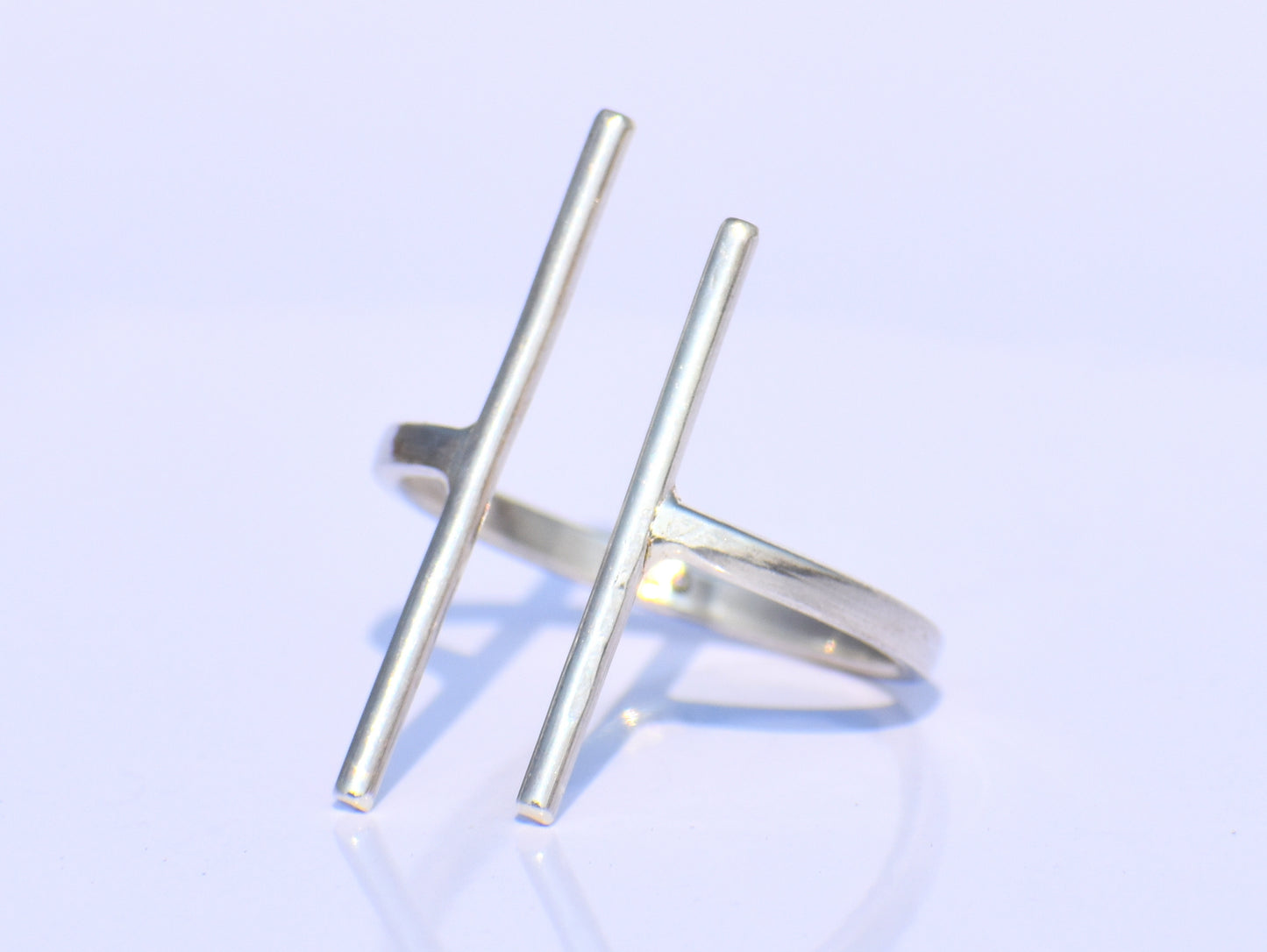 Minimalist Bar Ring – 925 Sterling Silver