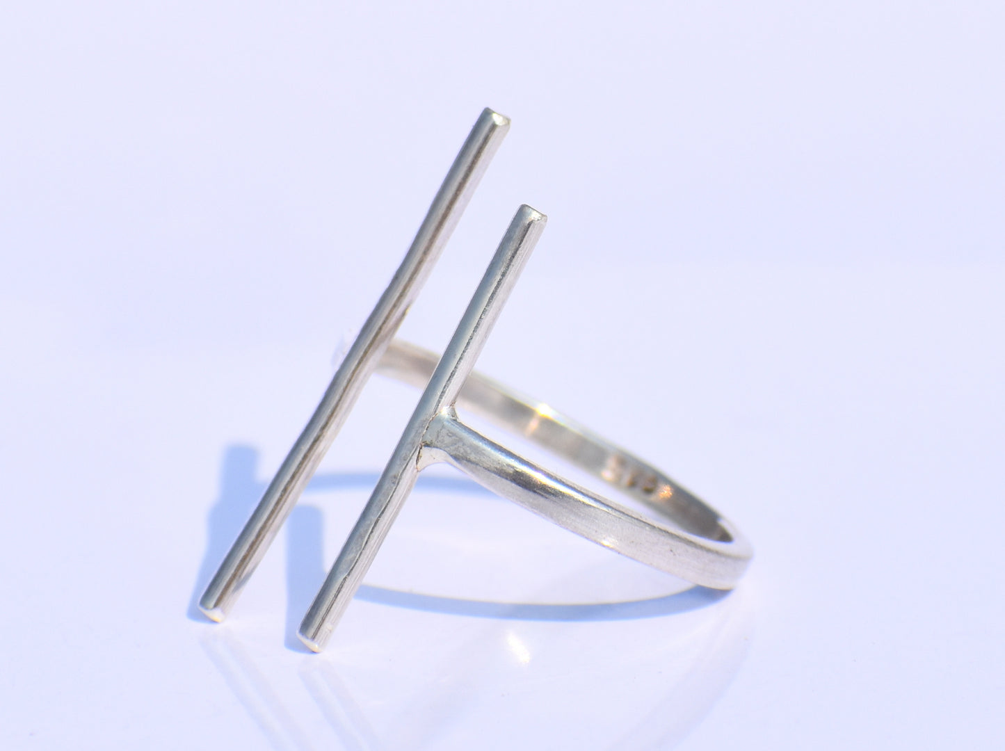 Minimalist Bar Ring – 925 Sterling Silver