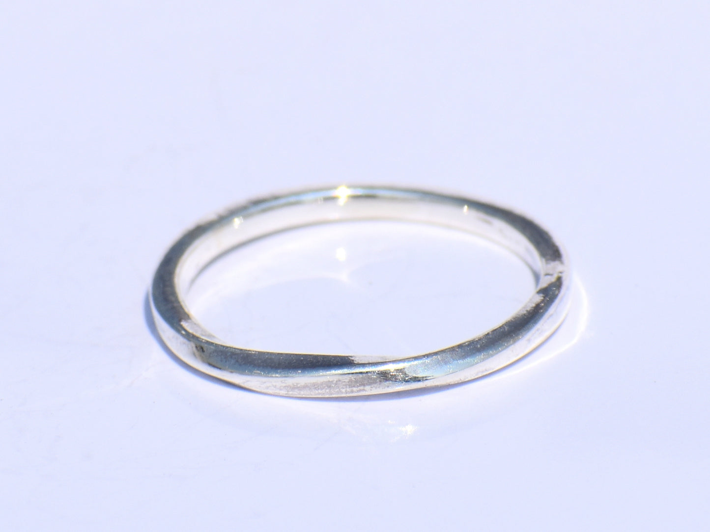 Mobius Ring, Twist Thin Band Ring, Promise Ring, Silver Jewelry, Handmade Jewelry, Dainty Ring, Knuckle Ring, Ring For Her, Christmas Gift