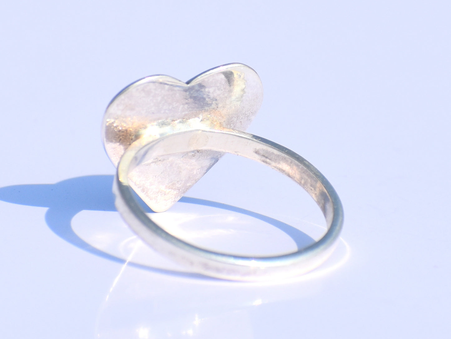 Heart Ring, Love Ring, Minimalist Heart Ring, Sterling Silver Ring, Statement Ring, Bohemian Ring, Promise Ring, Handmade Ring, Gift For Her