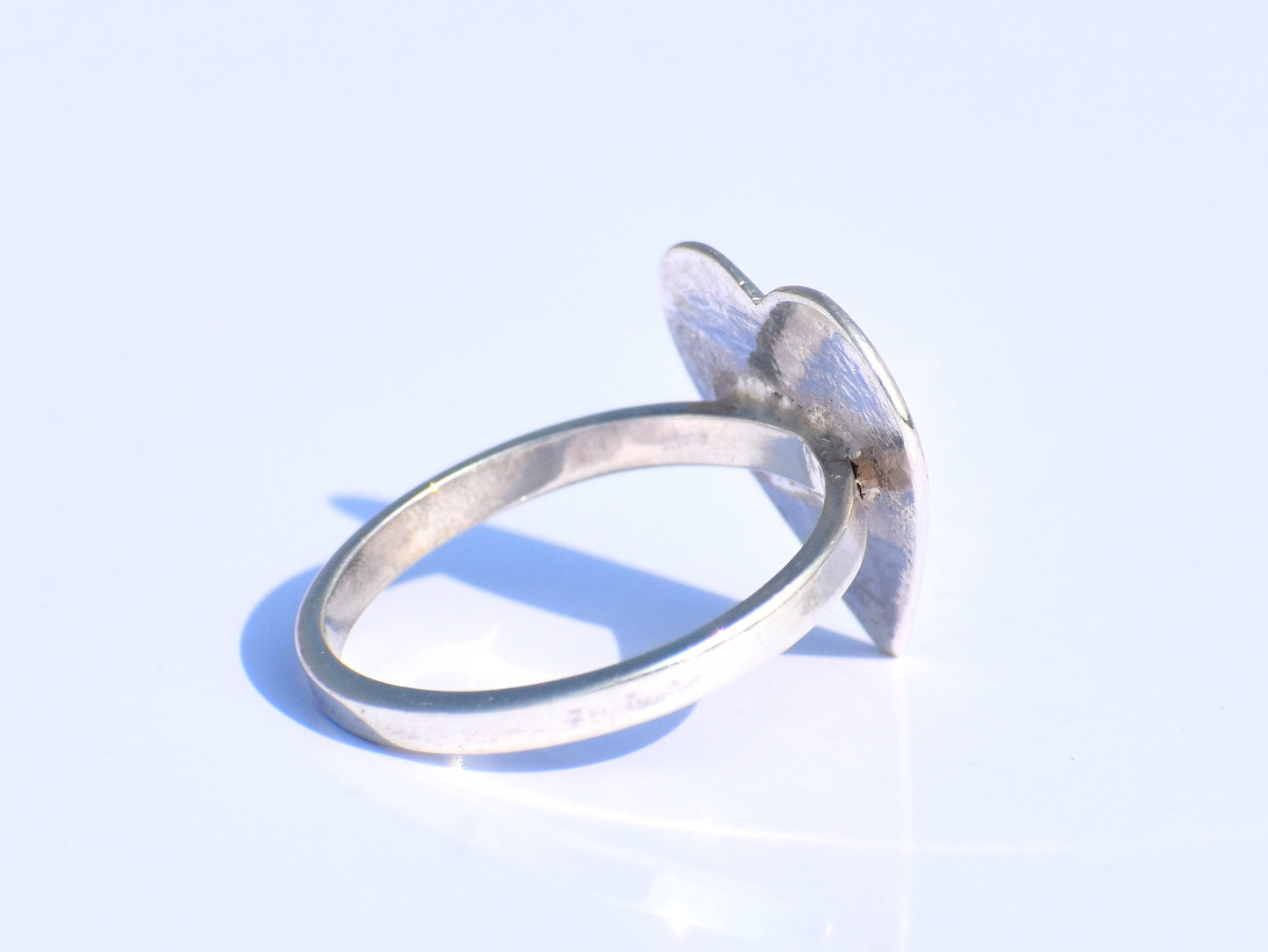 Heart Ring, Love Ring, Minimalist Heart Ring, Sterling Silver Ring, Statement Ring, Bohemian Ring, Promise Ring, Handmade Ring, Gift For Her