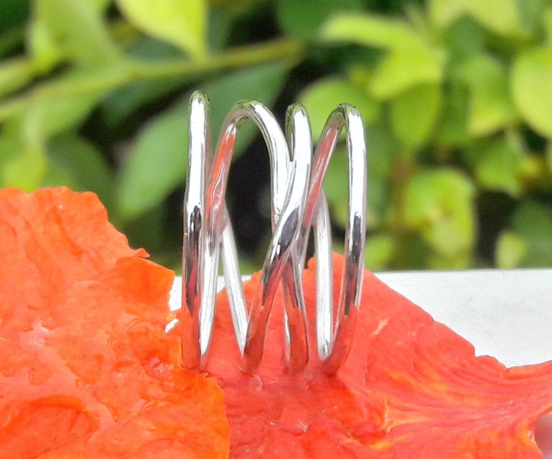 Spiral Ring, Boho Ring, 925 Silver Ring, Handmade Ring, Engagement Ring, Promise Ring, Christmas Gift, Gift Item, Stacking Ring, Chunky Ring
