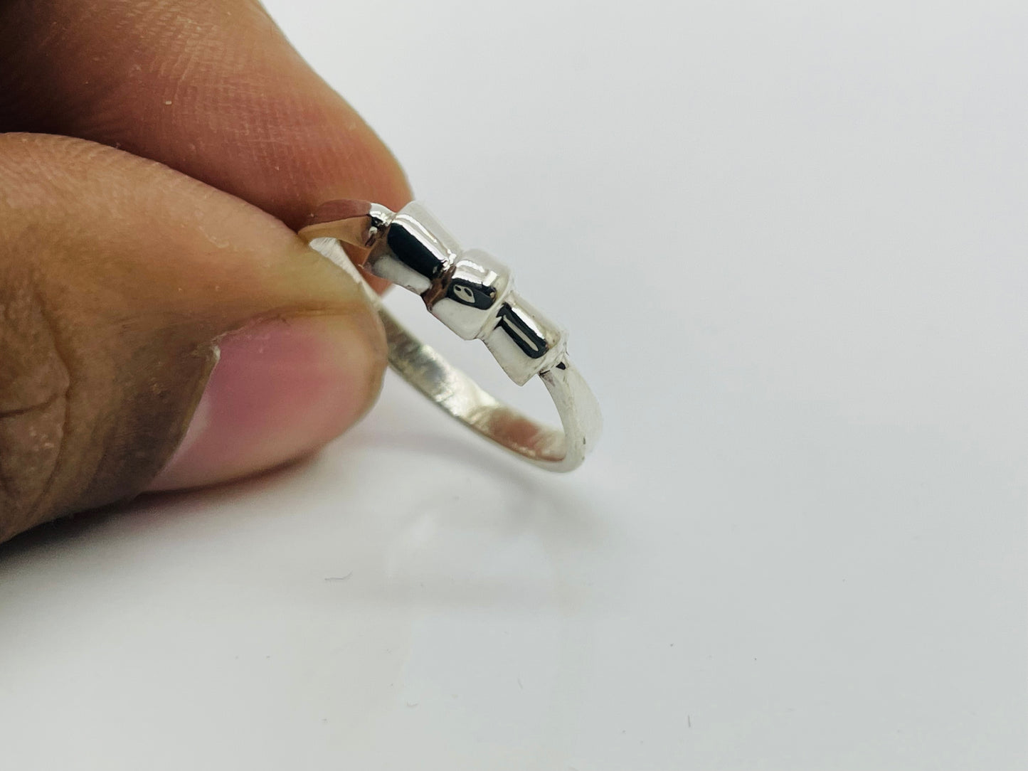 Solid Bow Design Ring, Sterling Silver Ring, Unisex Jewelry, Handmade Ring, Bohemian Ring, Gypsy Ring, Vintage Ring, Boho Jewelry,Party Ring