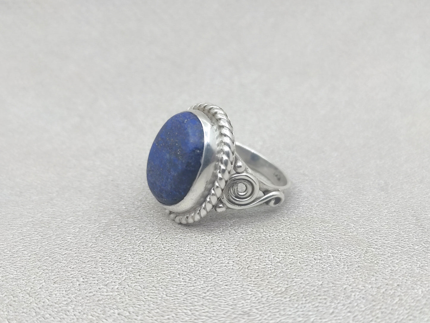 Natural Lapis Lazuli Ring, 925 Sterling Silver Ring, Lapis Ring, Lapis Lazuli Jewelry, Oval Gemstone Ring, Handmade Ring, Rings For Woman