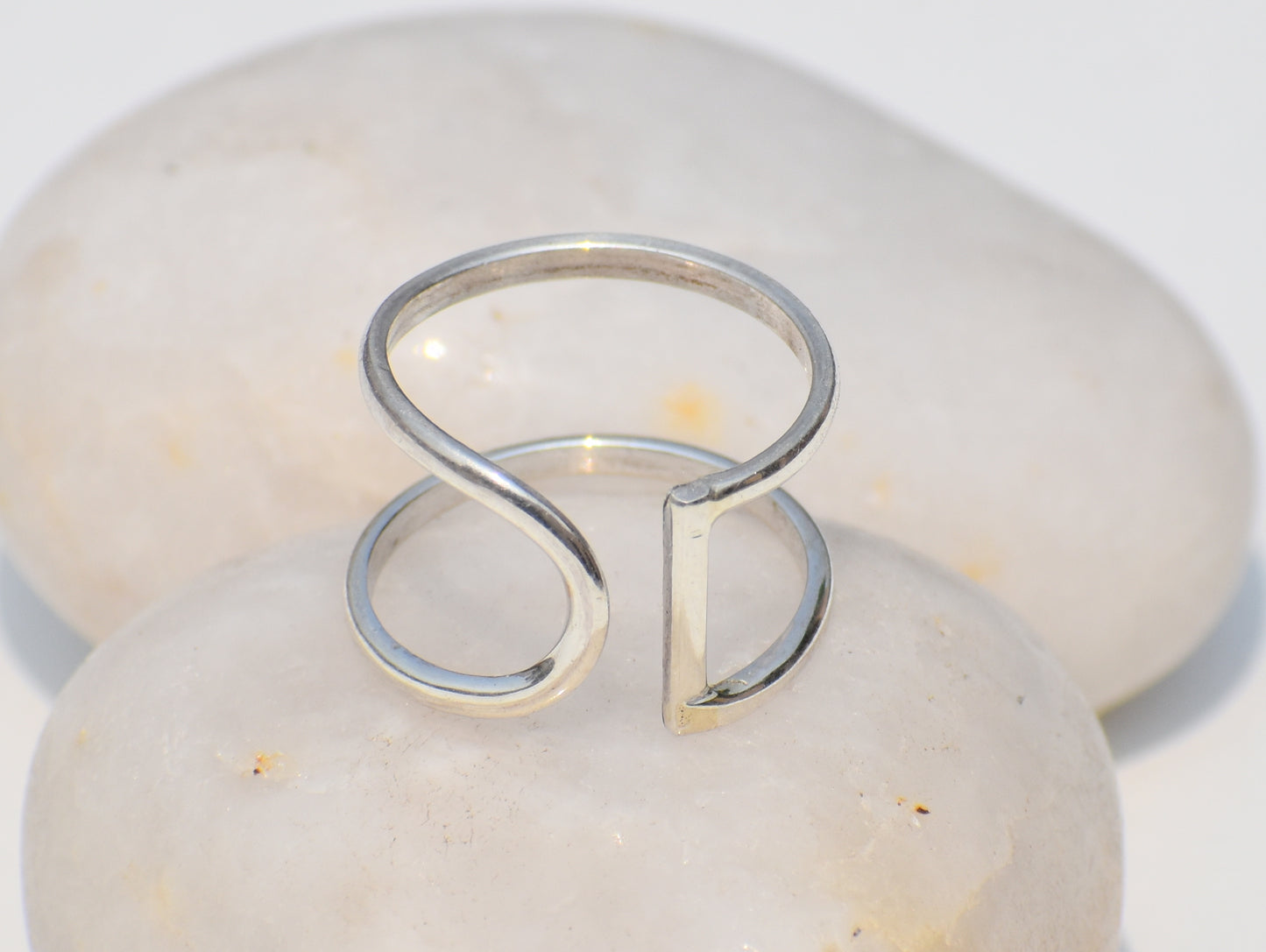 Silver Band Ring, Thin Dainty Ring, Sterling Silver Ring, Adjustable Ring, Silver Midi Ring, Statement Ring, Anniversary Gift, Gift For Her