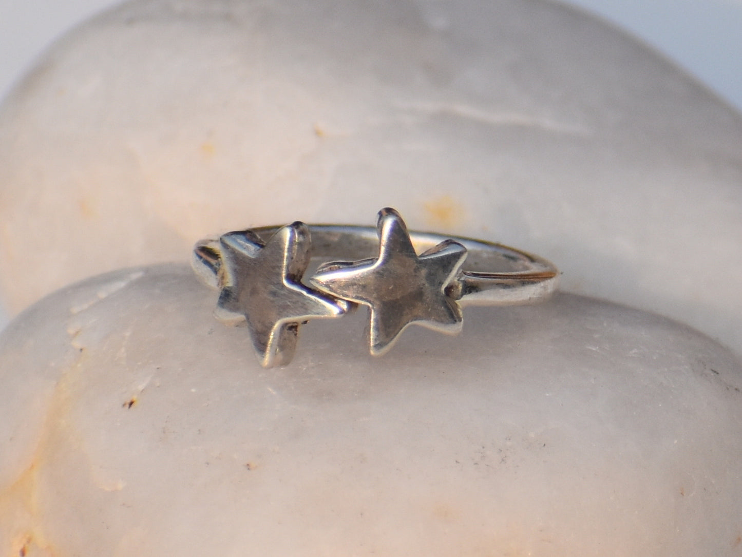 Double Star Ring, 925 Sterling Silver Ring, Handmade Ring, Dainty Ring, Bohemian Ring, Anniversary Ring, Wedding Ring,Midi Ring, Woman Ring