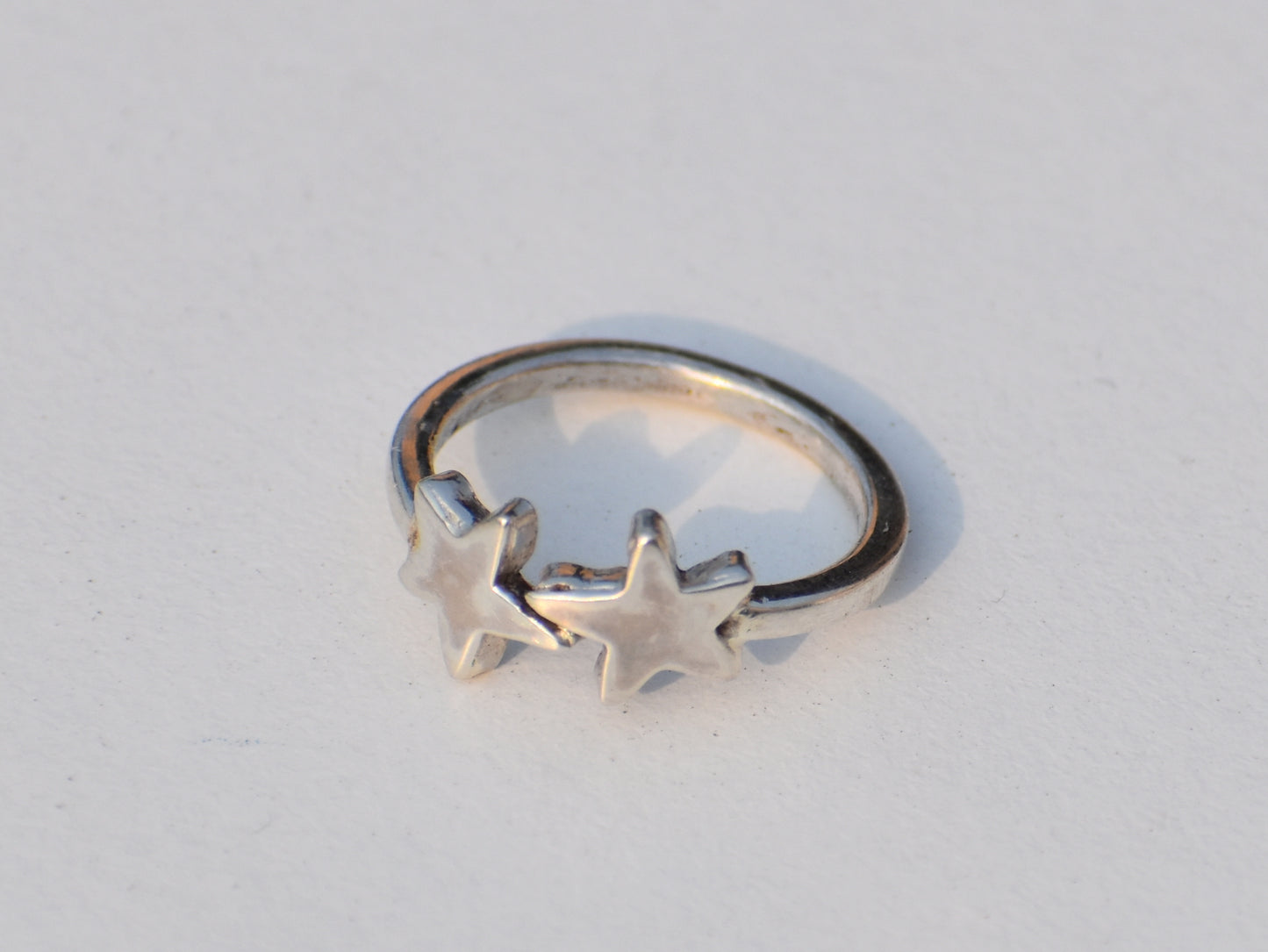 Double Star Ring, 925 Sterling Silver Ring, Handmade Ring, Dainty Ring, Bohemian Ring, Anniversary Ring, Wedding Ring,Midi Ring, Woman Ring
