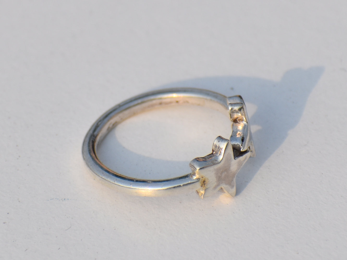 Double Star Ring, 925 Sterling Silver Ring, Handmade Ring, Dainty Ring, Bohemian Ring, Anniversary Ring, Wedding Ring,Midi Ring, Woman Ring