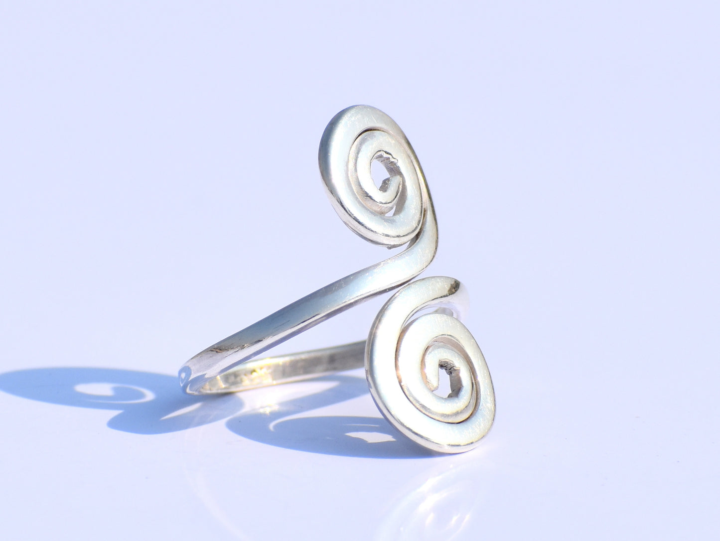 Double Coils Ring, Swing Jewelry, Spiral Ring, Wedding Jewelry, Bridal Shower Jewelry, Handcrafted Jewelry, Women's Fashion, Back To School