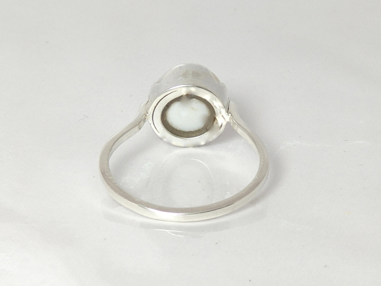 Pearl Ring, Gemstone Ring, Sterling Silver Ring, Handmade Ring, Vintage Jewelry, Unisex Ring, Birthstone Ring, Stone Ring, Anniversary Gift