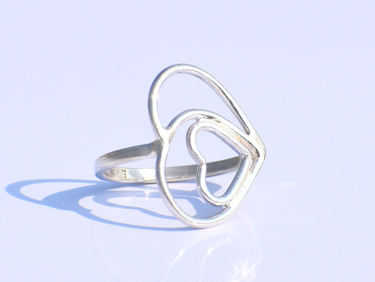 Heart Ring, Silver Heart Ring, Handmade Ring, 925 Silver Ring, Stacking Ring, Promise Ring, Anniversary Gift, Gift For Her, Bohemian Jewelry