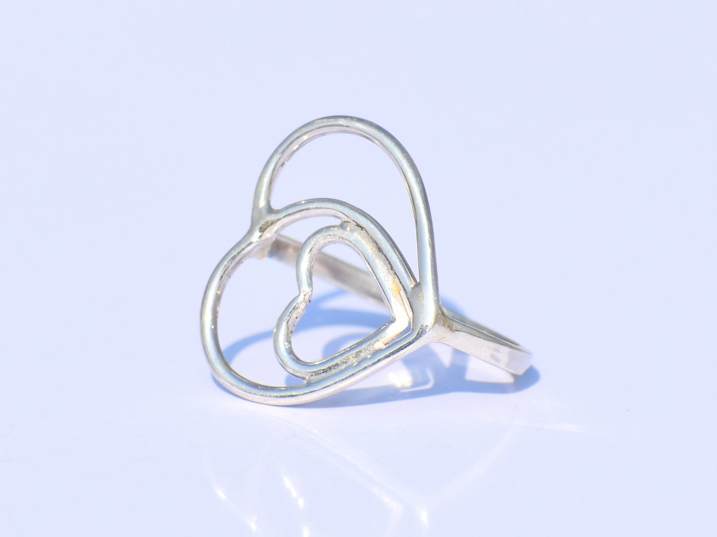 Heart Ring, Silver Heart Ring, Handmade Ring, 925 Silver Ring, Stacking Ring, Promise Ring, Anniversary Gift, Gift For Her, Bohemian Jewelry