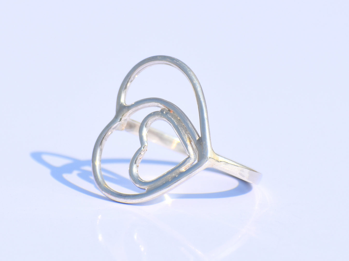 Heart Ring, Silver Heart Ring, Handmade Ring, 925 Silver Ring, Stacking Ring, Promise Ring, Anniversary Gift, Gift For Her, Bohemian Jewelry