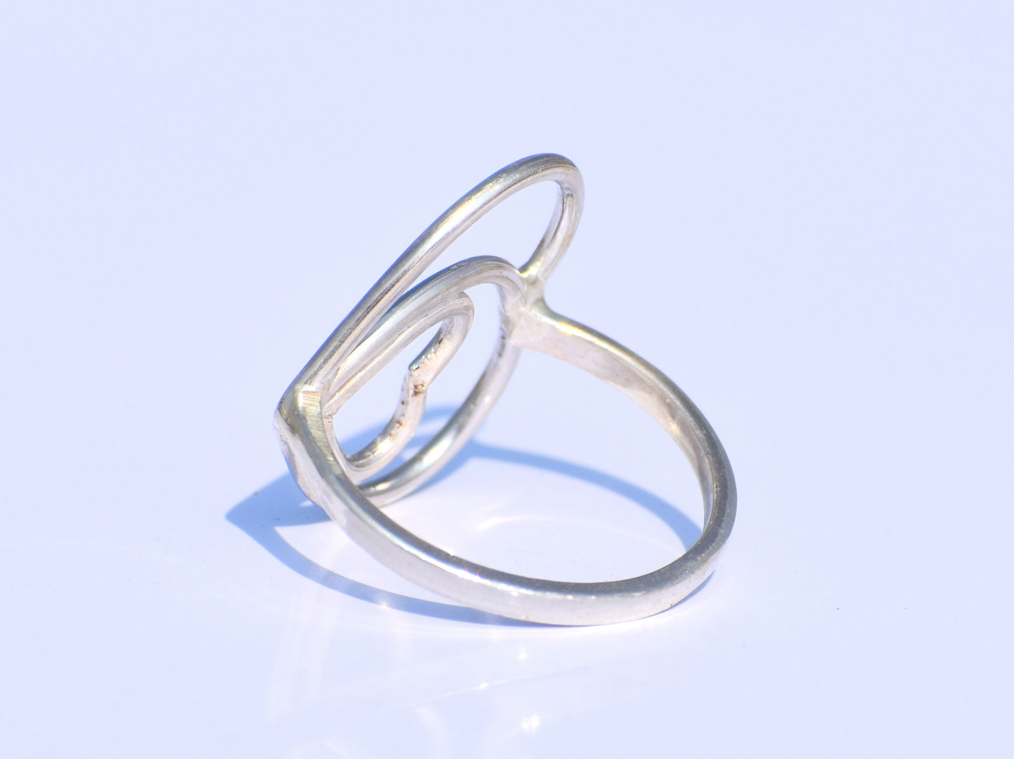 Heart Ring, Silver Heart Ring, Handmade Ring, 925 Silver Ring, Stacking Ring, Promise Ring, Anniversary Gift, Gift For Her, Bohemian Jewelry