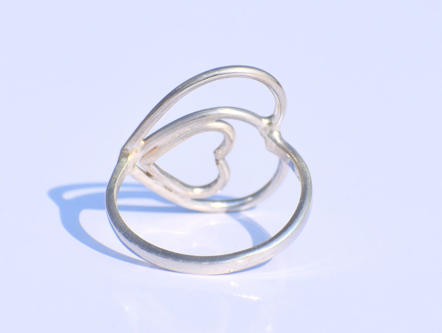 Heart Ring, Silver Heart Ring, Handmade Ring, 925 Silver Ring, Stacking Ring, Promise Ring, Anniversary Gift, Gift For Her, Bohemian Jewelry