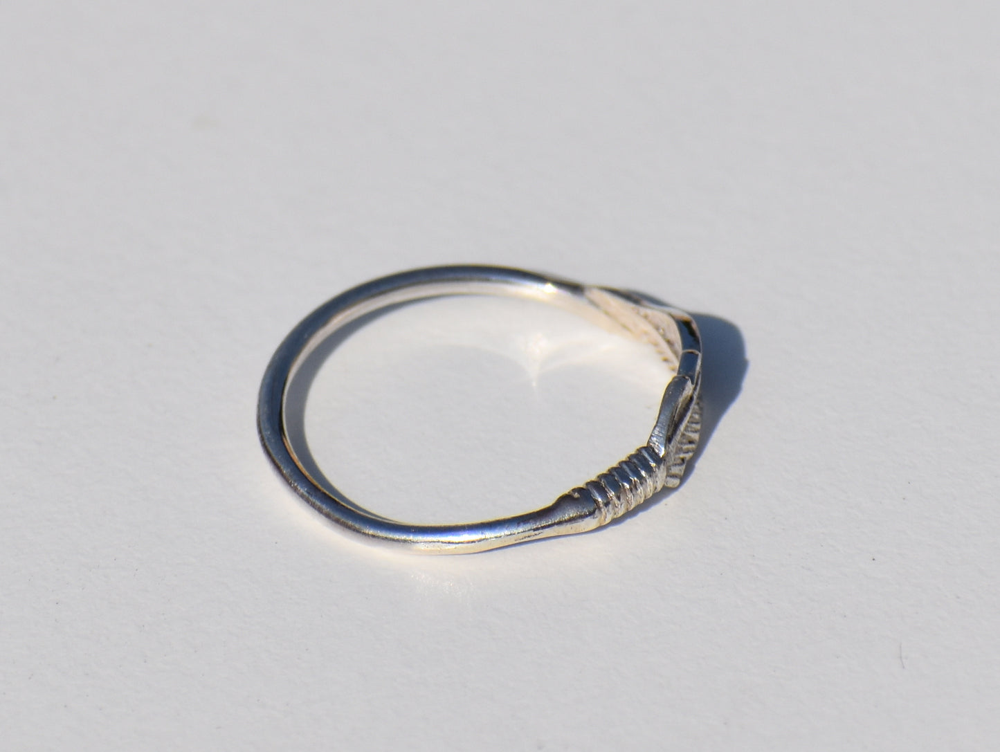 Silver Wing Ring, Silver Feather Ring, Sterling Silver Ring, Handmade Ring, Thin Dainty Ring, Friendship Ring, Back To School, Gift For Her