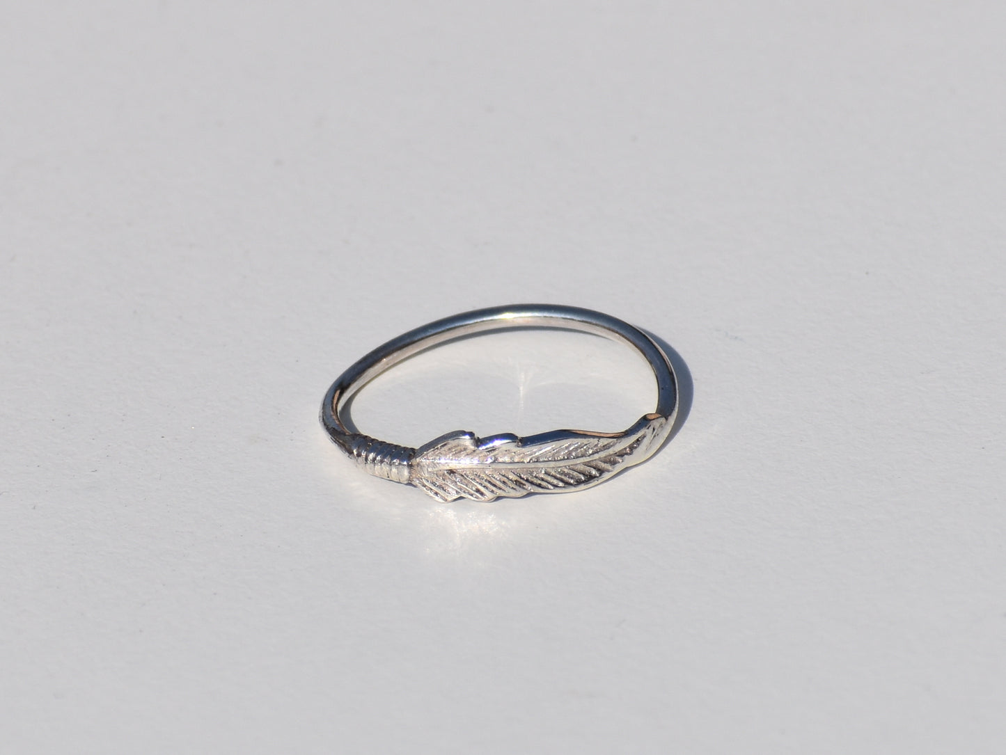 Silver Wing Ring, Silver Feather Ring, Sterling Silver Ring, Handmade Ring, Thin Dainty Ring, Friendship Ring, Back To School, Gift For Her