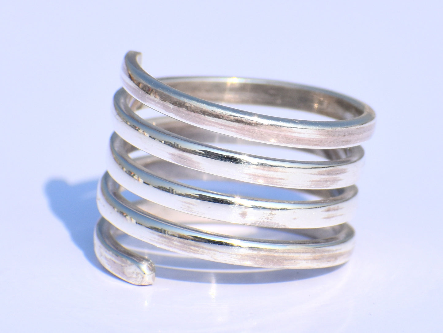 Spiral Ring, 925 Silver Ring, Handmade Ring, Chunky Ring, Band Ring, Adjustable Ring, Swirl Ring, Unisex Ring, Wedding Gift, Ring For Women