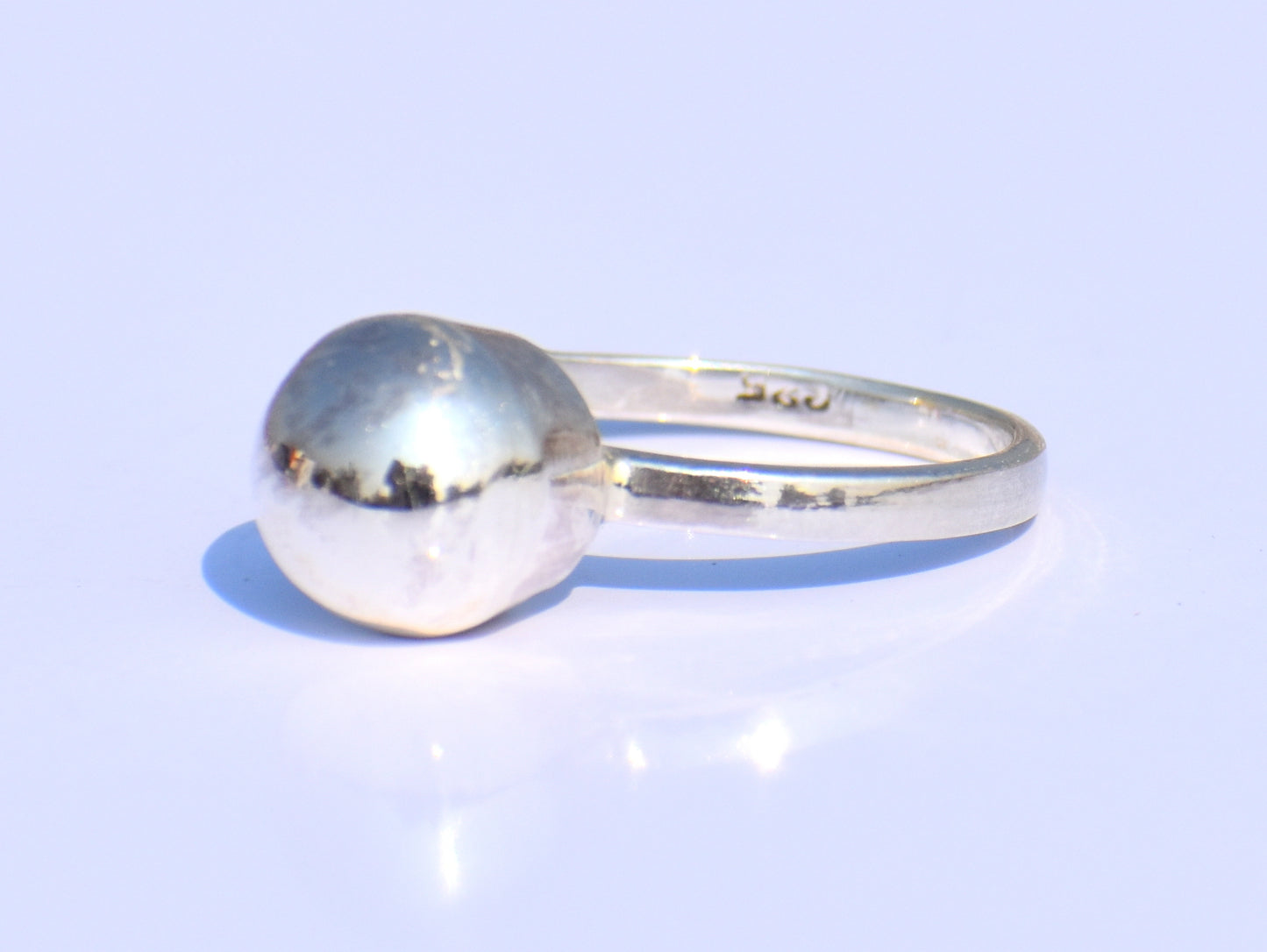 Silver Ball Ring, Silver Jewelry, Handmade Jewelry, Wedding Jewelry, Engagement Jewelry, Women's Ring, Signet Ring, Promise Ring, Boho Ring