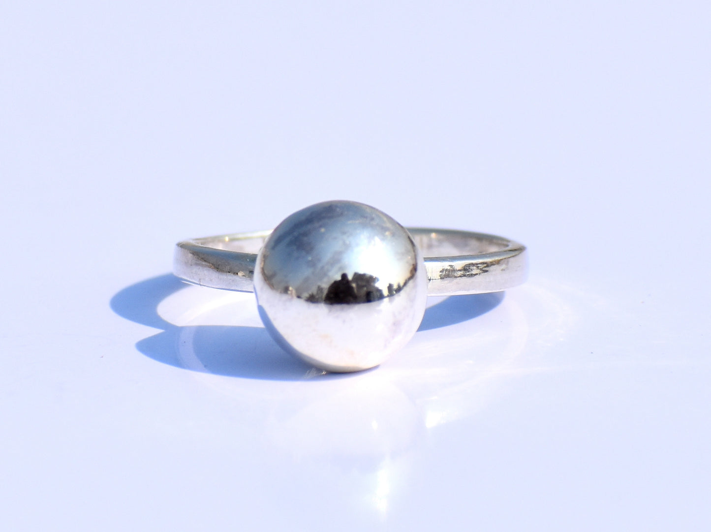 Silver Ball Ring, Silver Jewelry, Handmade Jewelry, Wedding Jewelry, Engagement Jewelry, Women's Ring, Signet Ring, Promise Ring, Boho Ring